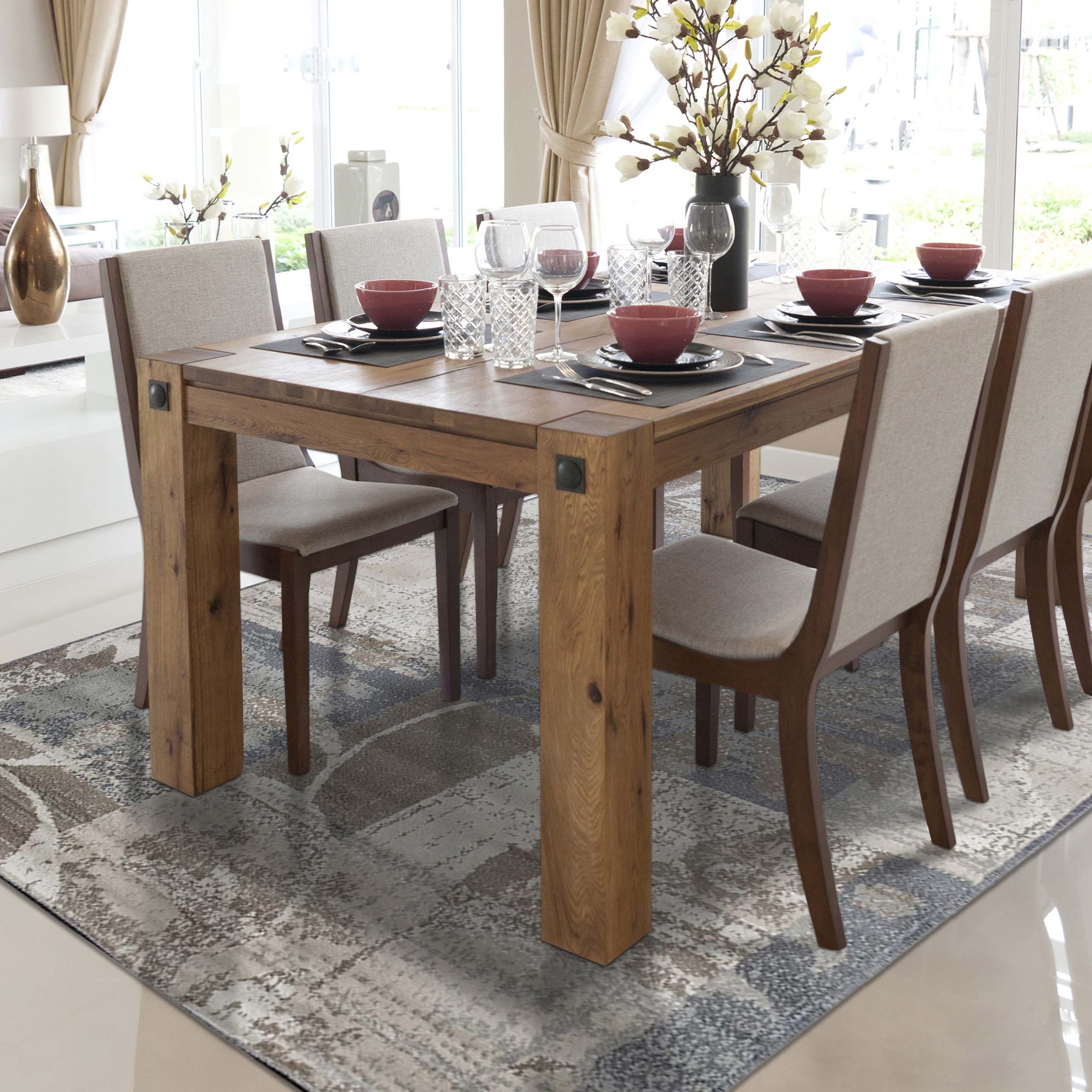 Pastiche Contemporary Floral Patchwork Indoor Area Rug or Runner Rug - Omnigoodsstore