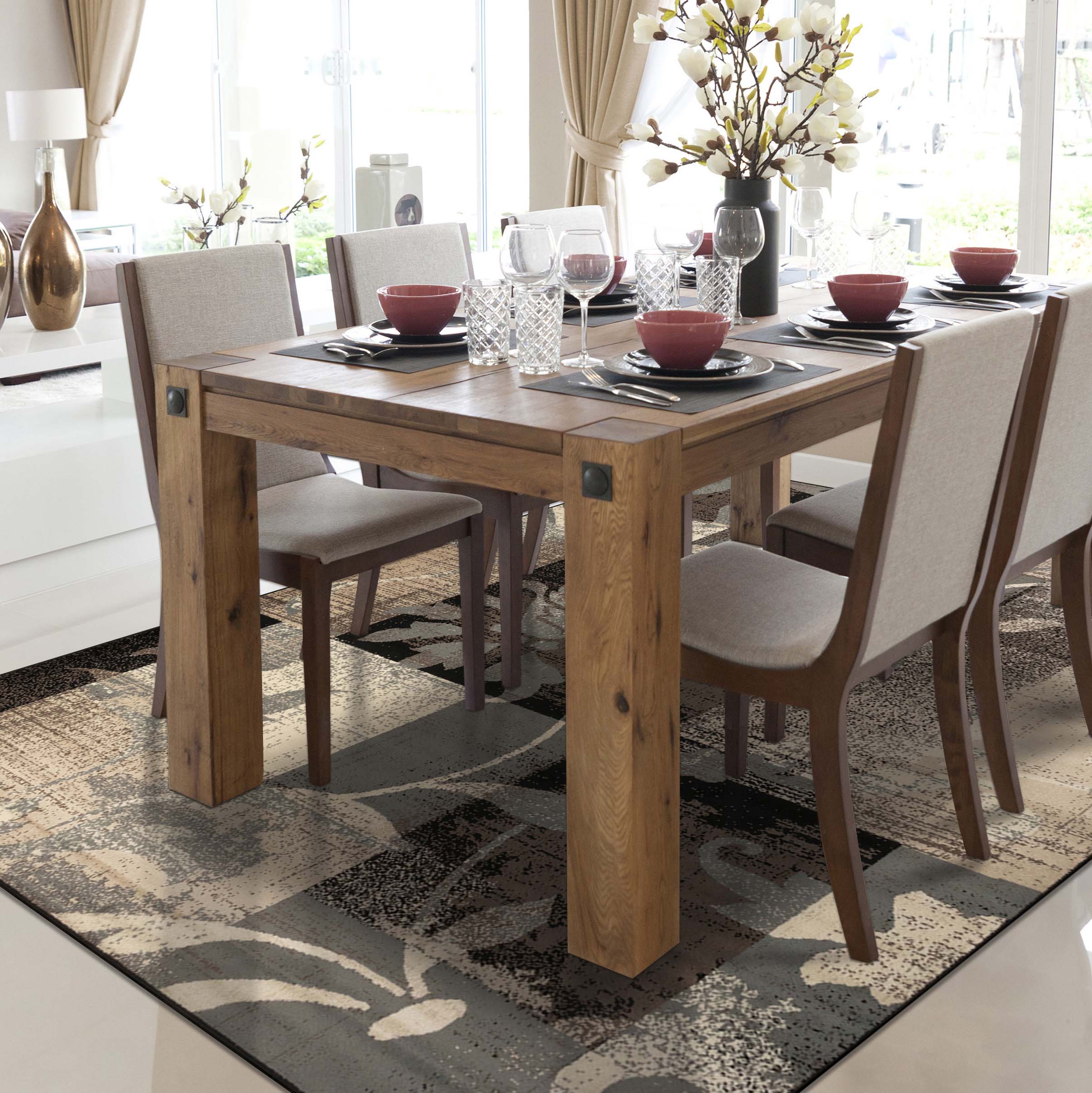 Pastiche Contemporary Floral Patchwork Indoor Area Rug or Runner Rug - Omnigoodsstore