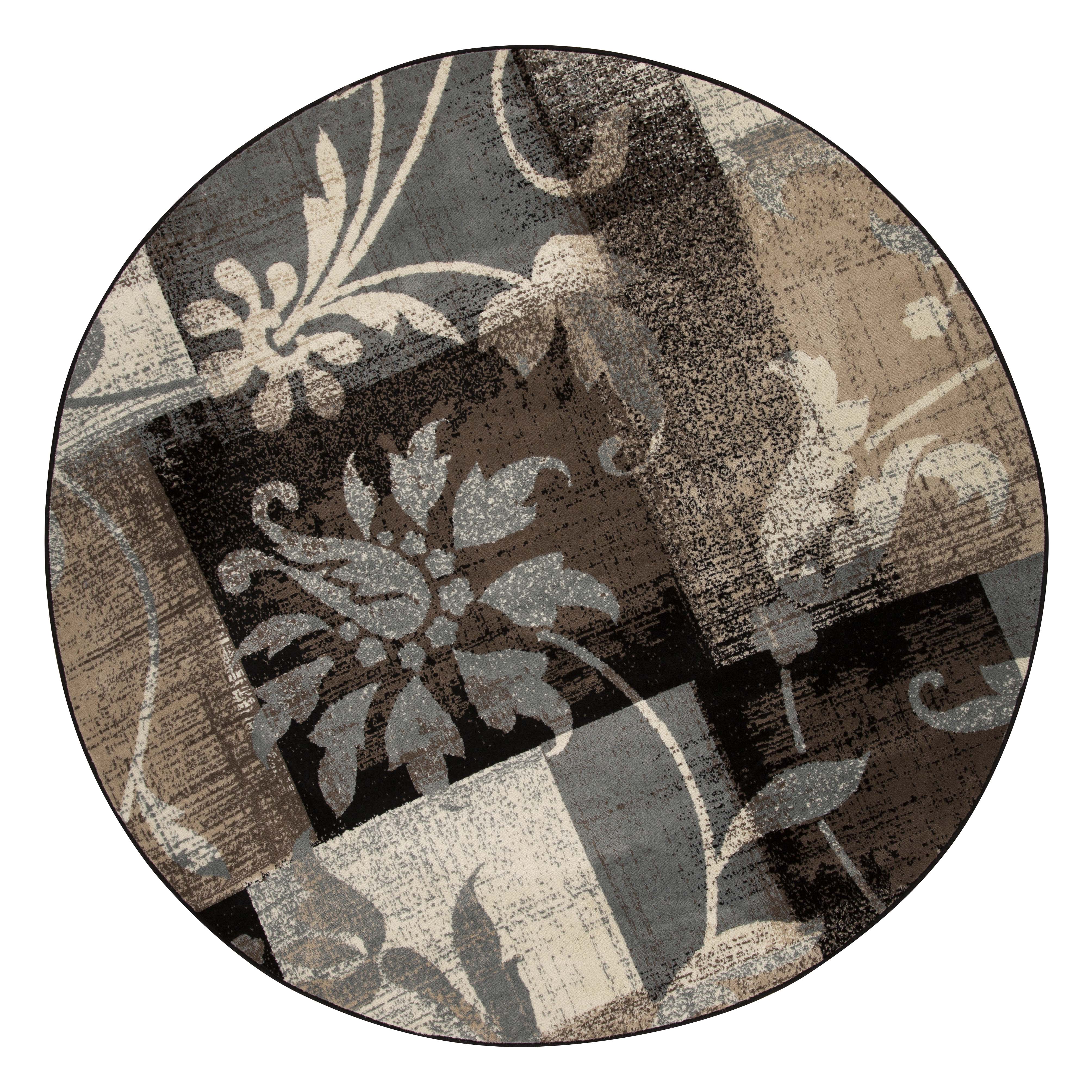 Pastiche Contemporary Floral Patchwork Indoor Area Rug or Runner Rug - Omnigoodsstore