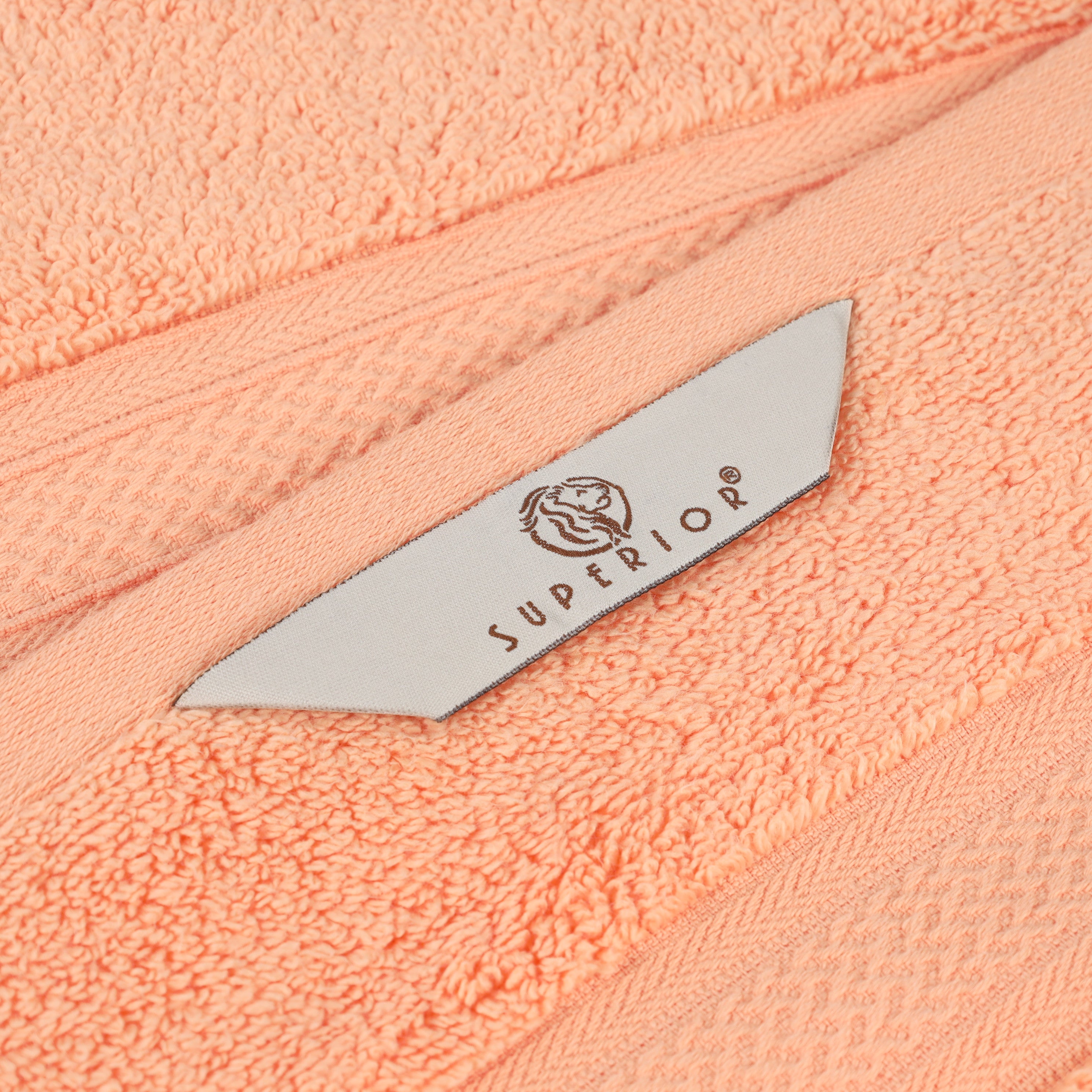 Zero Twist Cotton Solid & Jacquard Elegant Chevron Bath Towel Set of 4 - Omnigoodsstore