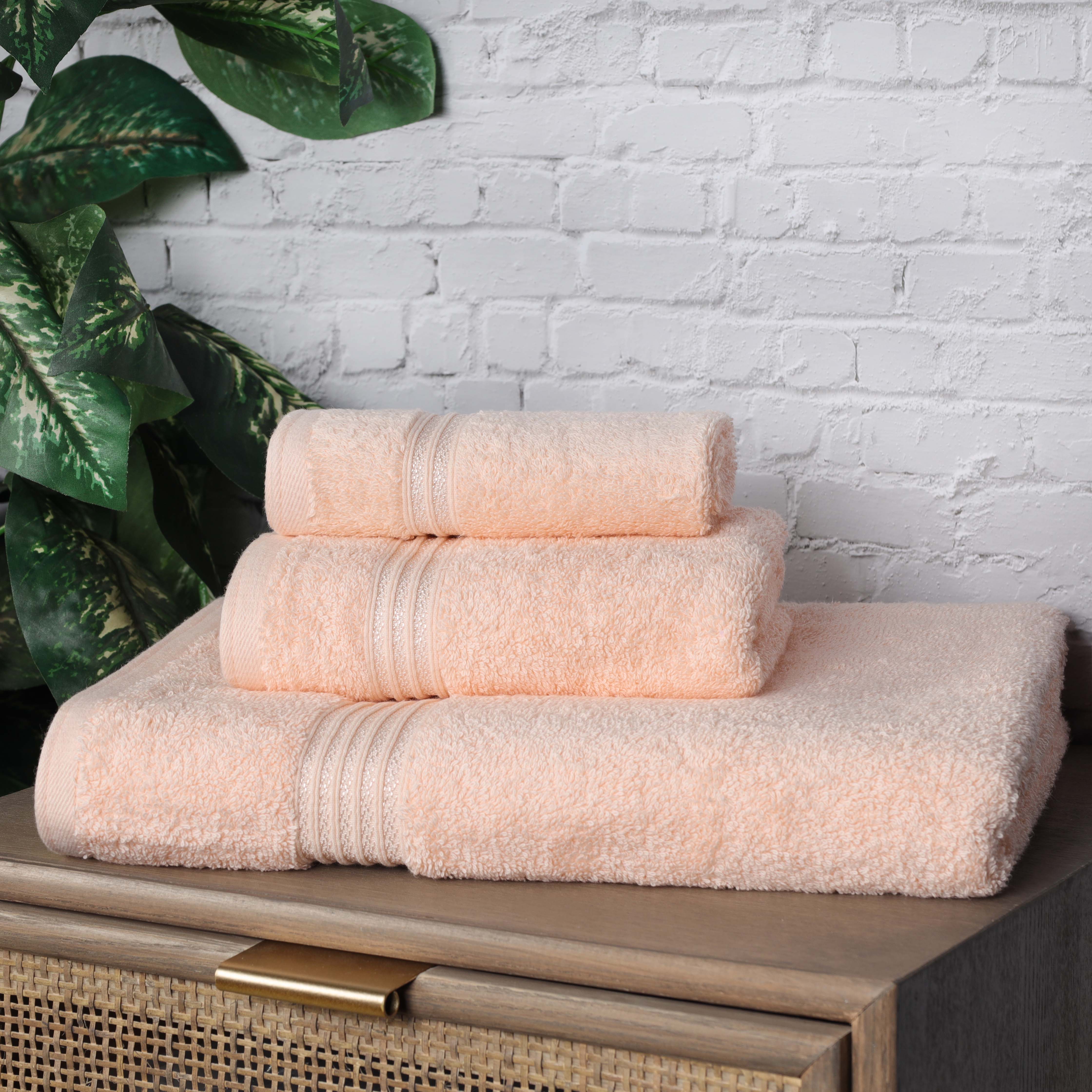 Egyptian Cotton Highly Absorbent Solid 3-Piece Ultra Soft Towel Set - Omnigoodsstore
