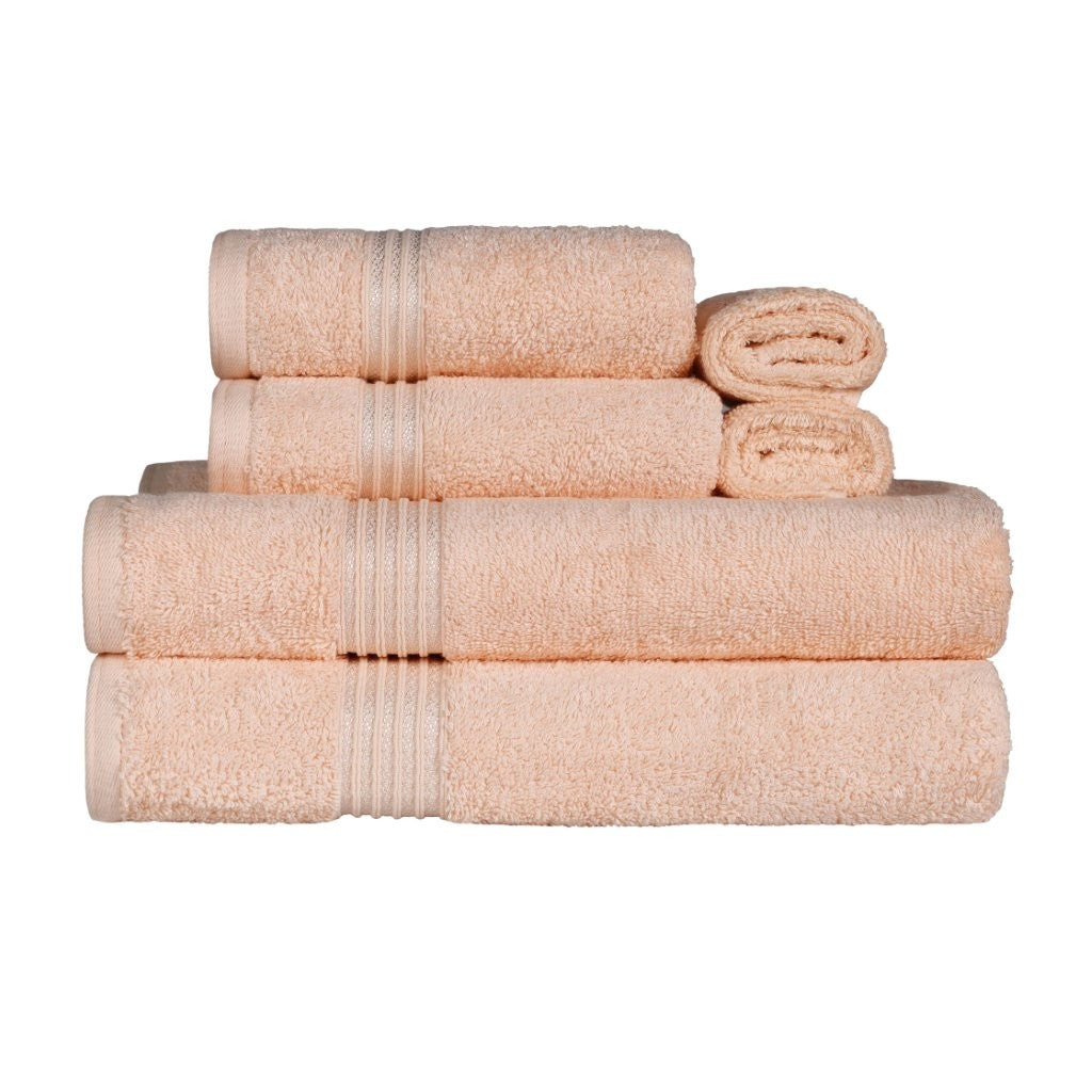 Egyptian Cotton Highly Absorbent Solid 6-Piece Ultra Soft Towel Set - Omnigoodsstore
