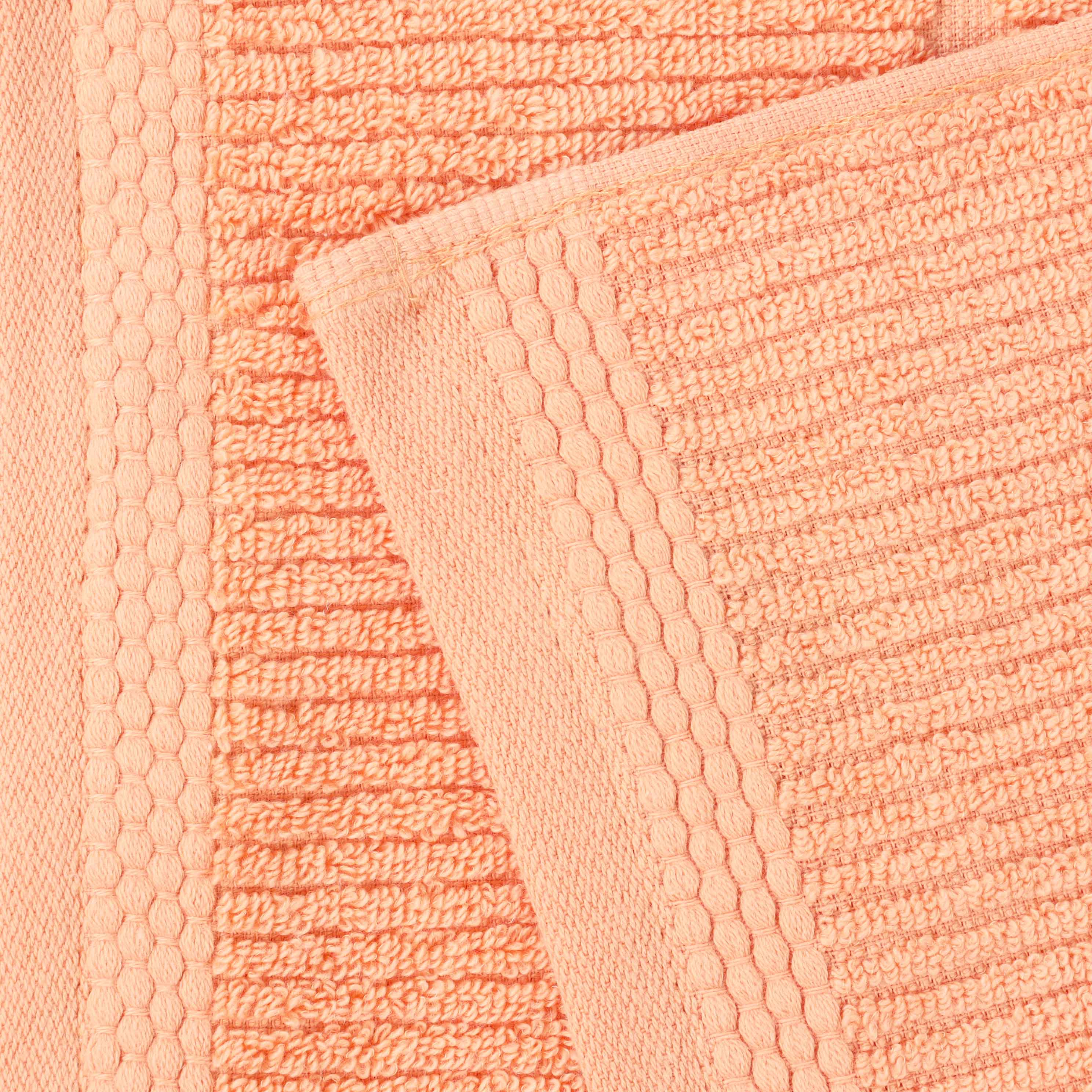 Milo Smart Twist Cotton Solid Ribbed Design 8 Piece Towel Set - Omnigoodsstore