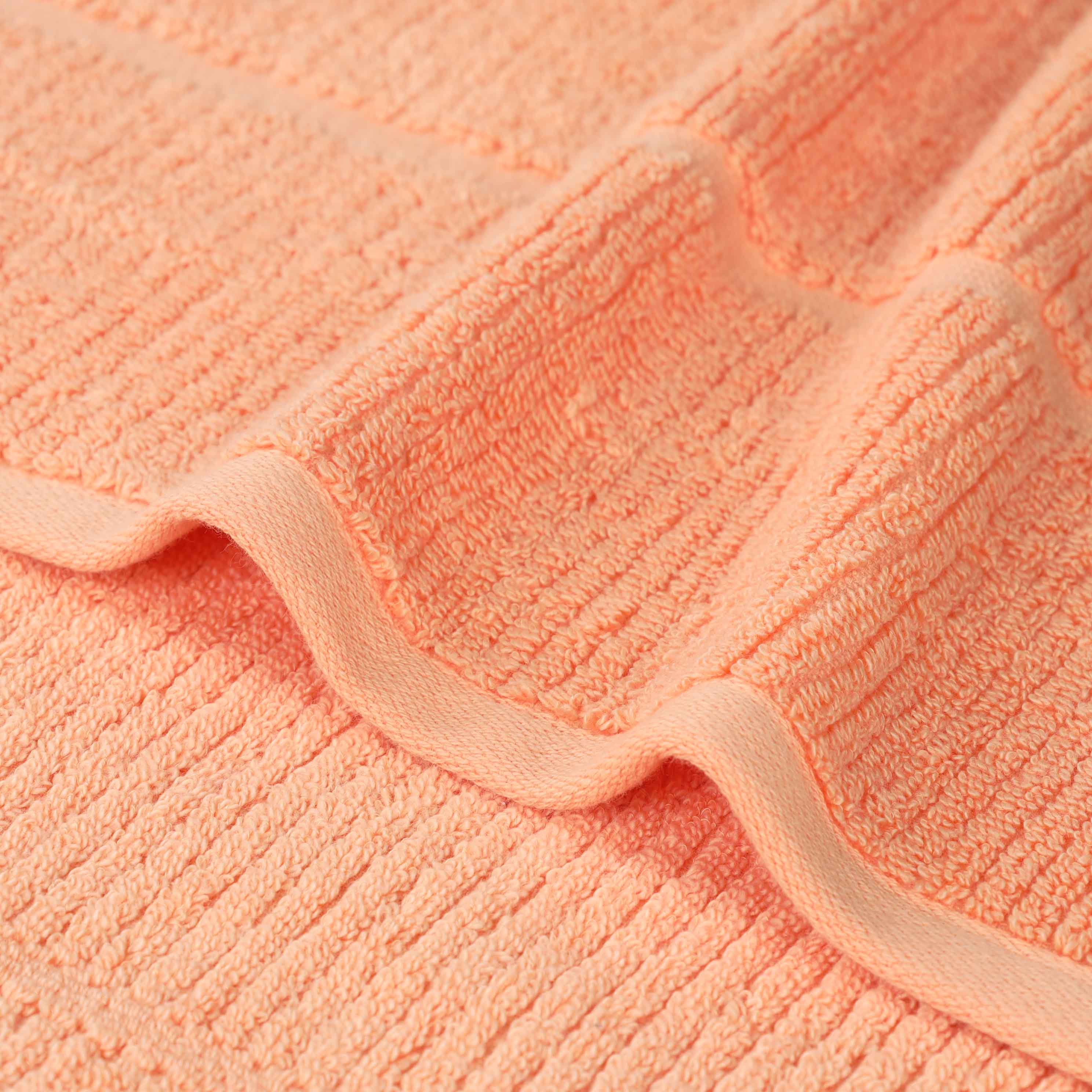 Milo Smart Twist Cotton Solid Ribbed Design 8 Piece Towel Set - Omnigoodsstore