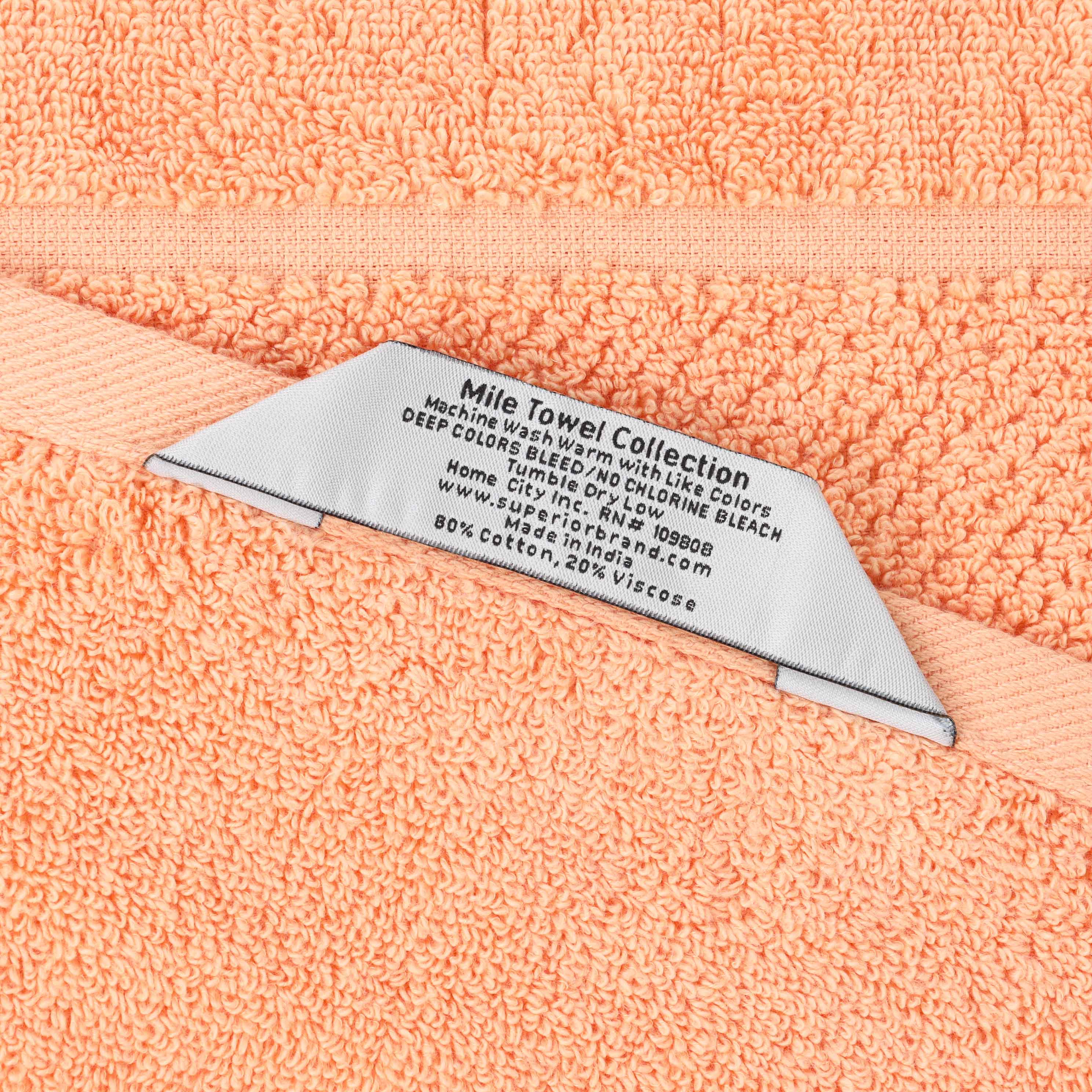 Mile Smart Twist Cotton Solid Broad Border Bath Sheets, Set of 2 - Omnigoodsstore