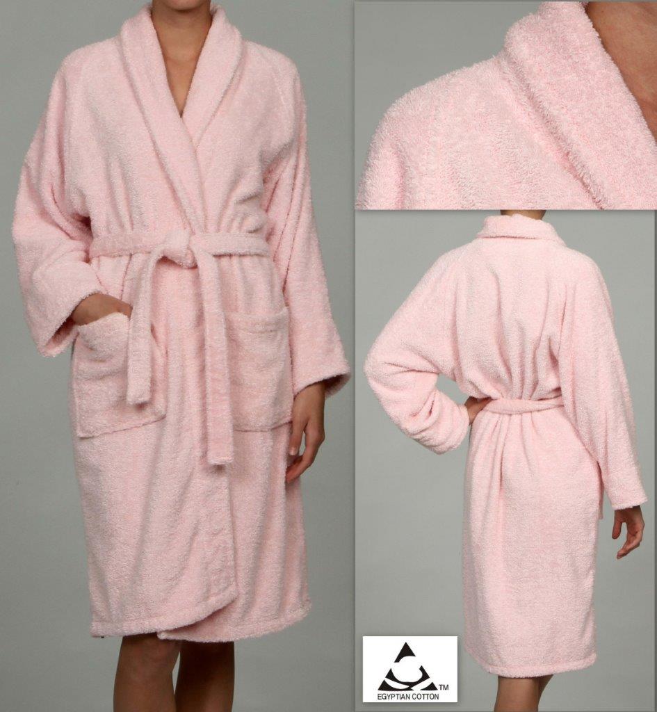 Cotton Ultra Soft Terry Adult Unisex Lightweight Luxury Bathrobe - Omnigoodsstore
