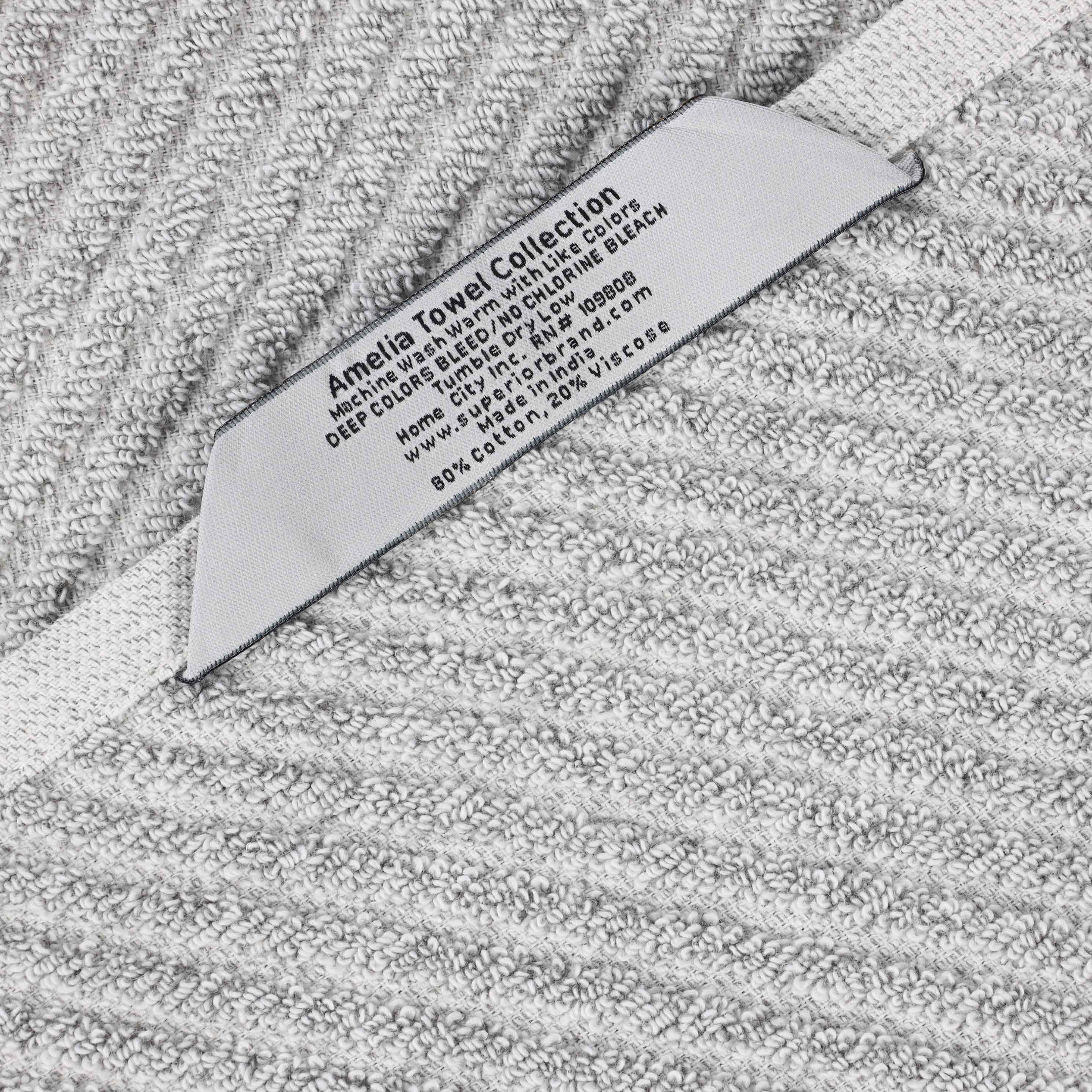 Amelia Cotton Blend Diagonal Stripes Face Towels, Set of 12 - Omnigoodsstore