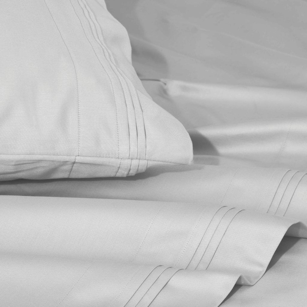 1000 Thread Count Egyptian Cotton Bed Sheet Set Olympic Queen - Omnigoodsstore