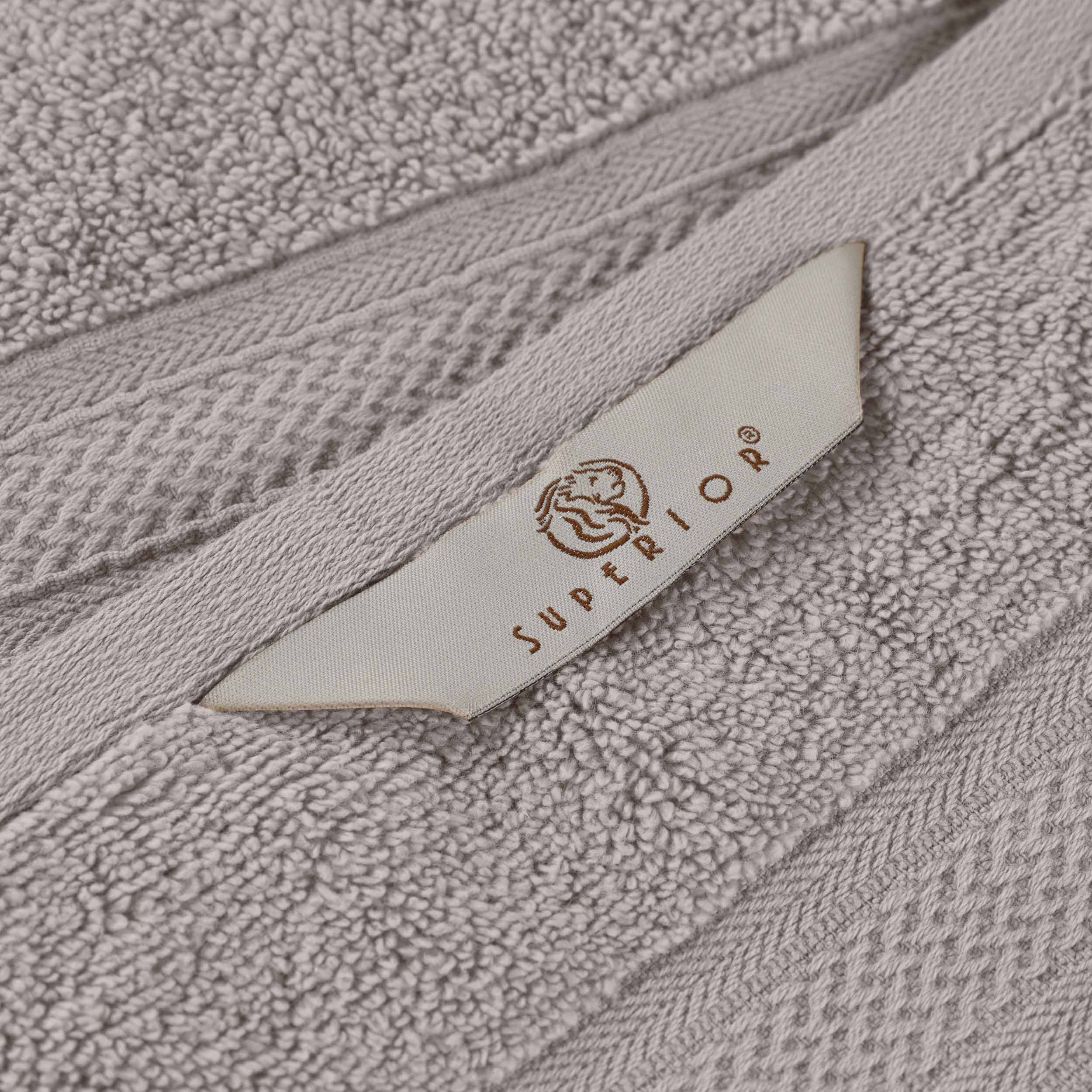 Zero Twist Cotton Solid & Jacquard Elegant Chevron Bath Towel Set of 4 - Omnigoodsstore