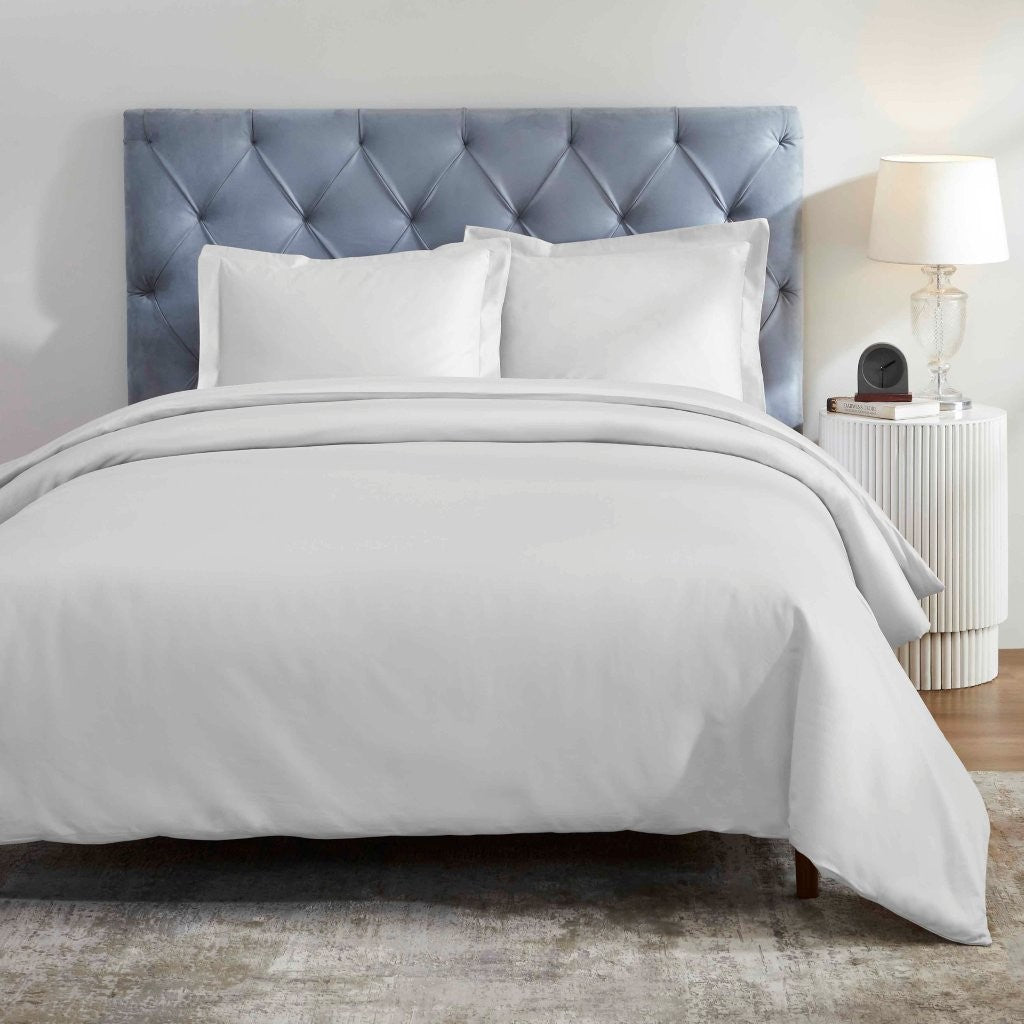 1200 Thread Count Egyptian Solid Cotton Duvet Cover Set - Omnigoodsstore