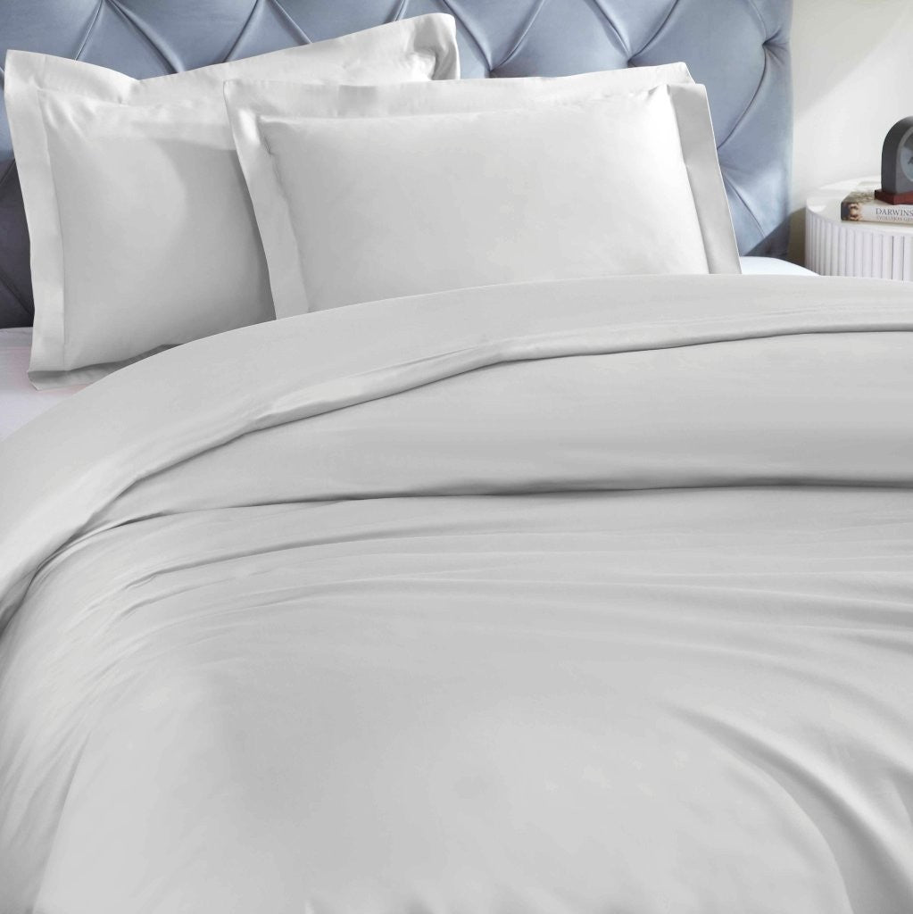 1200 Thread Count Egyptian Solid Cotton Duvet Cover Set - Omnigoodsstore