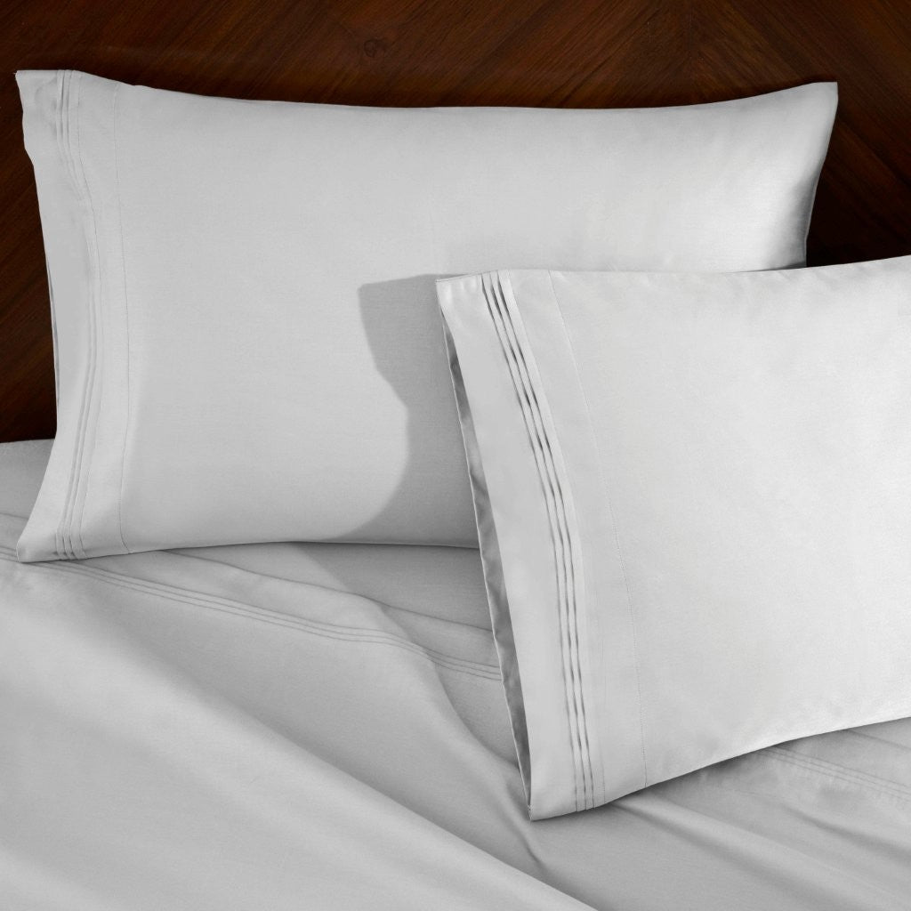 1000 Thread Count Egyptian Cotton Bed Sheet Set Olympic Queen - Omnigoodsstore