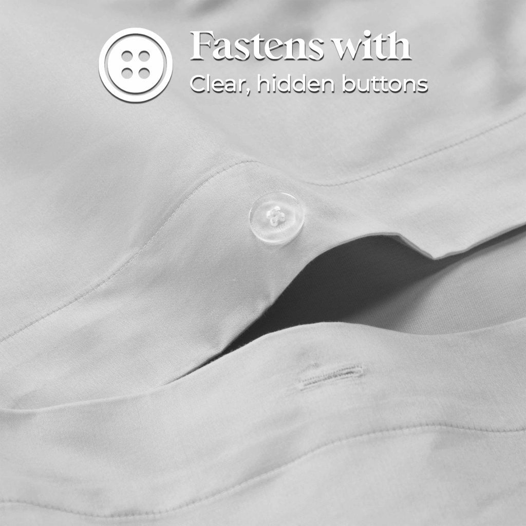 1200 Thread Count Egyptian Solid Cotton Duvet Cover Set - Omnigoodsstore