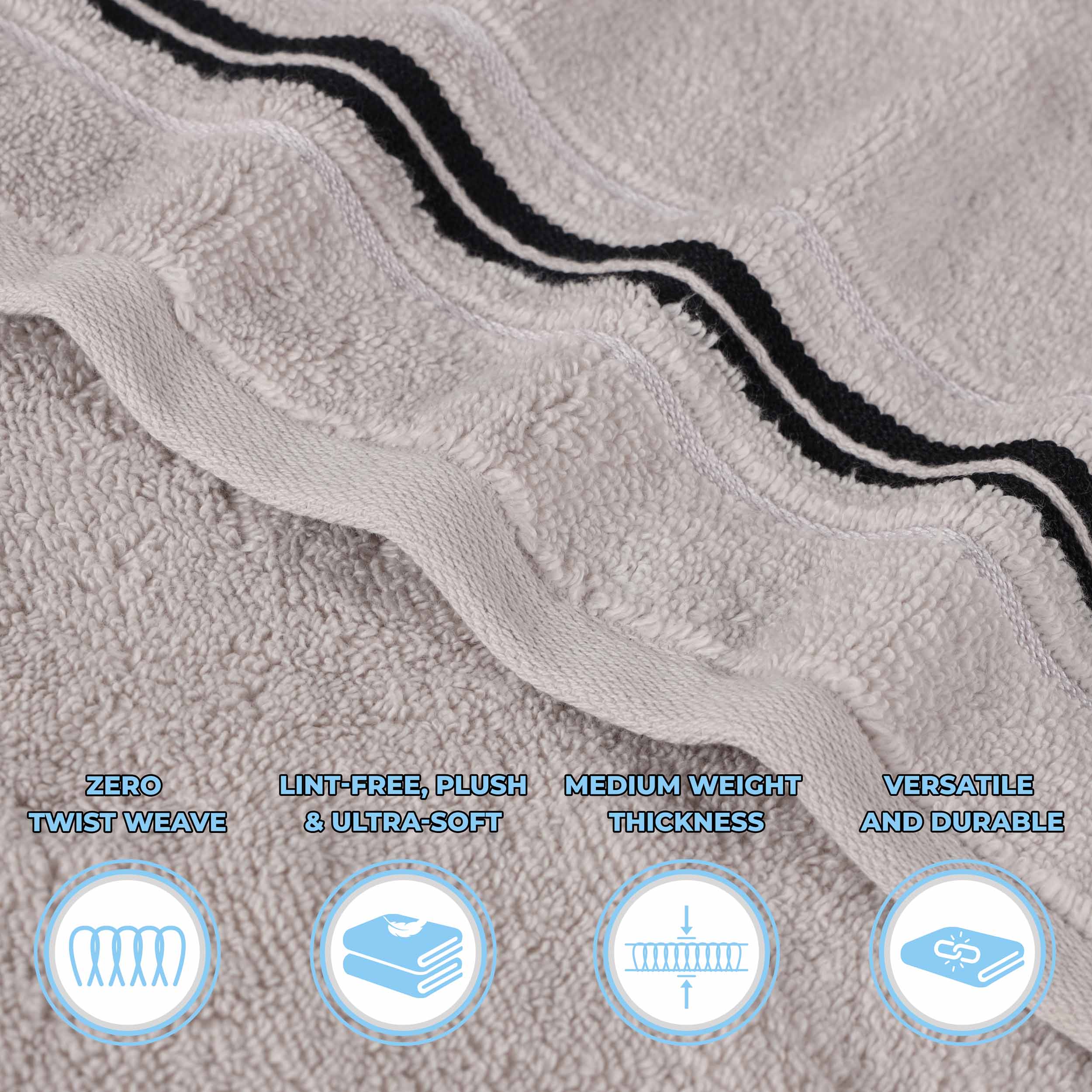 Sadie Zero Twist Cotton Solid and Jacquard Floral Face Towel Set of 12 - Omnigoodsstore