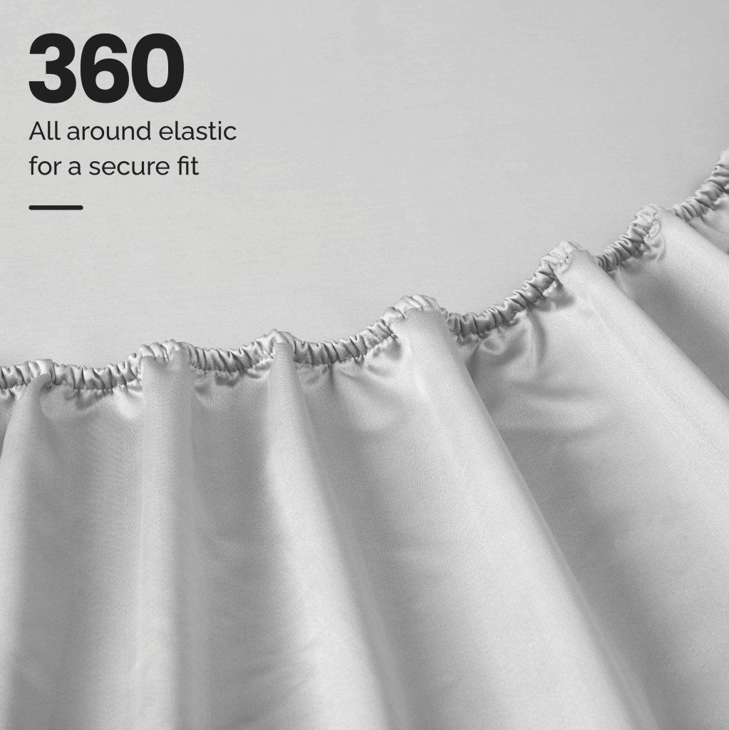 1000 Thread Count Egyptian Cotton Bed Sheet Set Olympic Queen - Omnigoodsstore