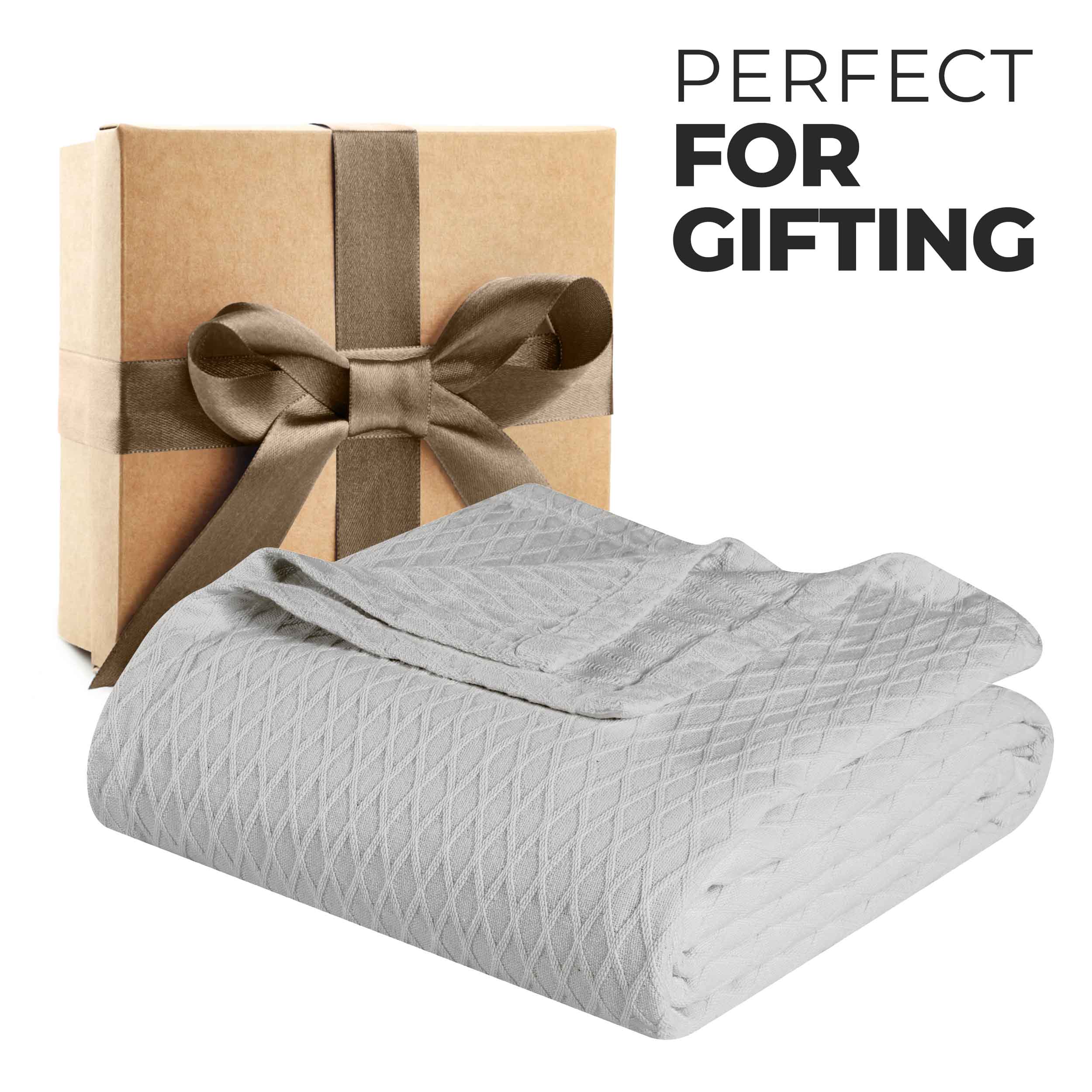 Cotton All Season Diamond Bed Blanket & Sofa Throw - Omnigoodsstore