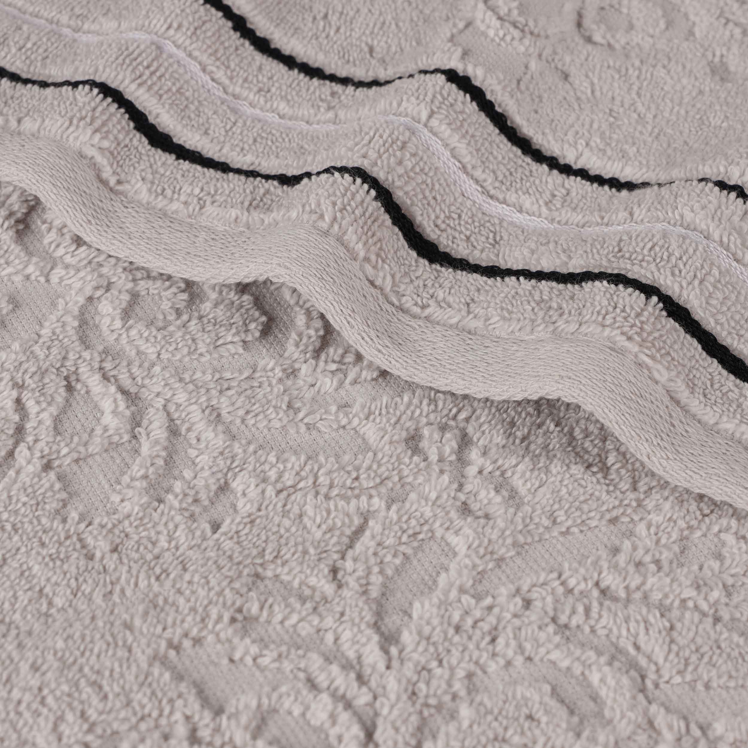 Sadie Zero Twist Cotton Solid and Jacquard Floral Face Towel Set of 12 - Omnigoodsstore