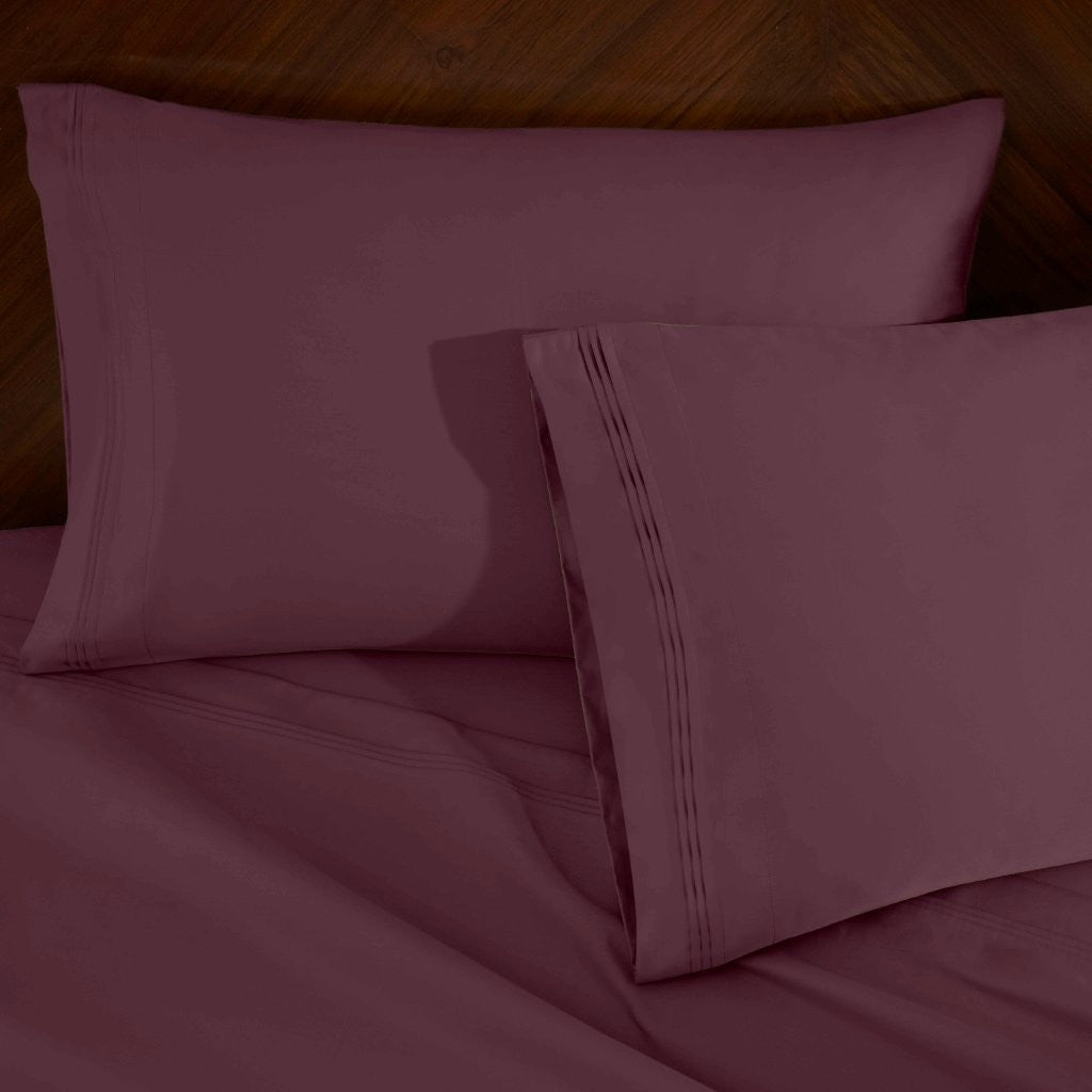 1000 Thread Count Egyptian Cotton Bed Sheet Set Olympic Queen - Omnigoodsstore