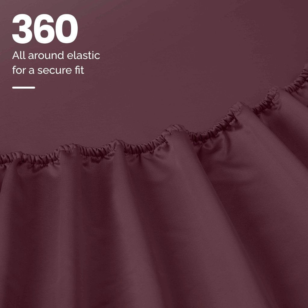 1000 Thread Count Egyptian Cotton Bed Sheet Set Olympic Queen - Omnigoodsstore