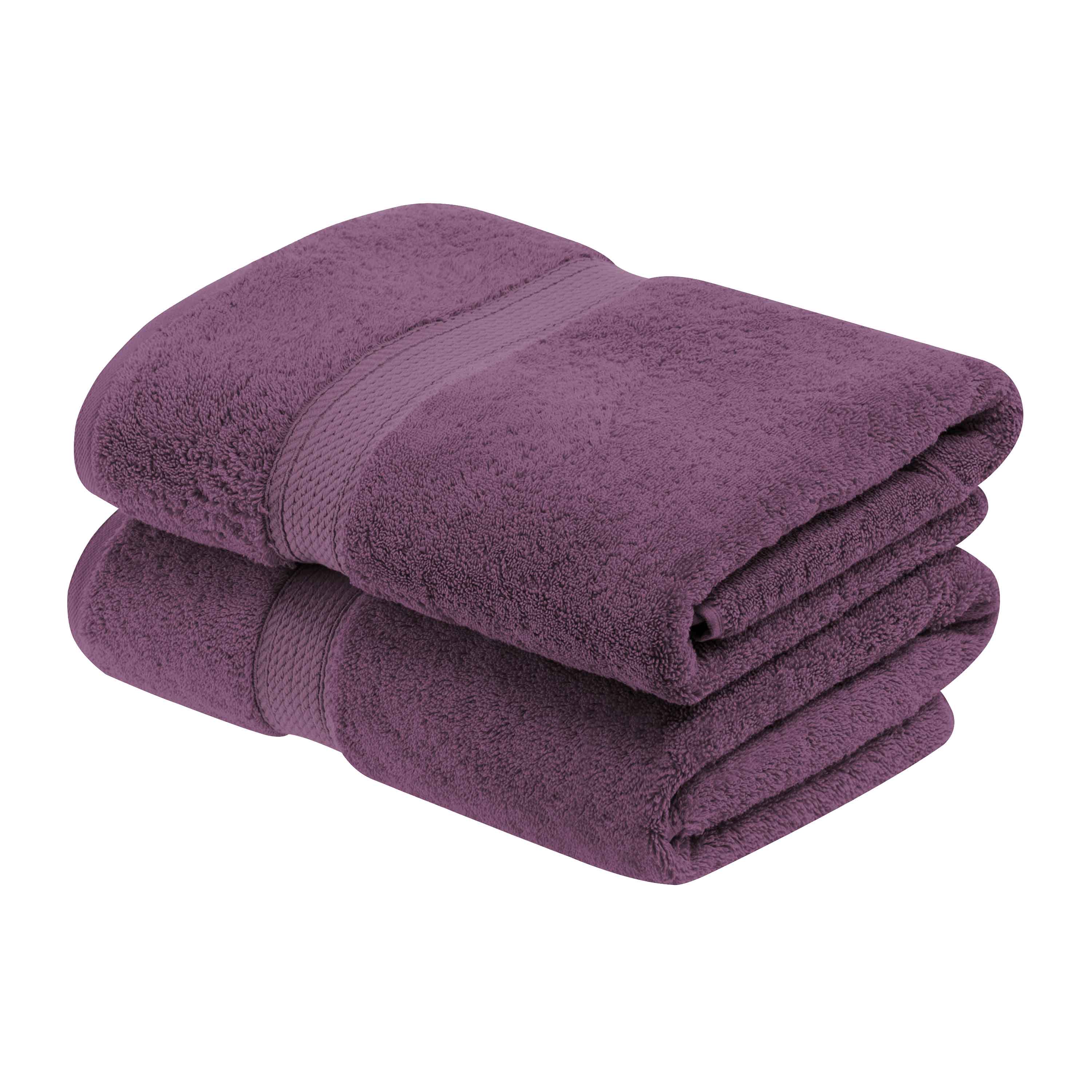 Egyptian Cotton Pile Plush Heavyweight Soft 2 Piece Bath Towel Set - Omnigoodsstore