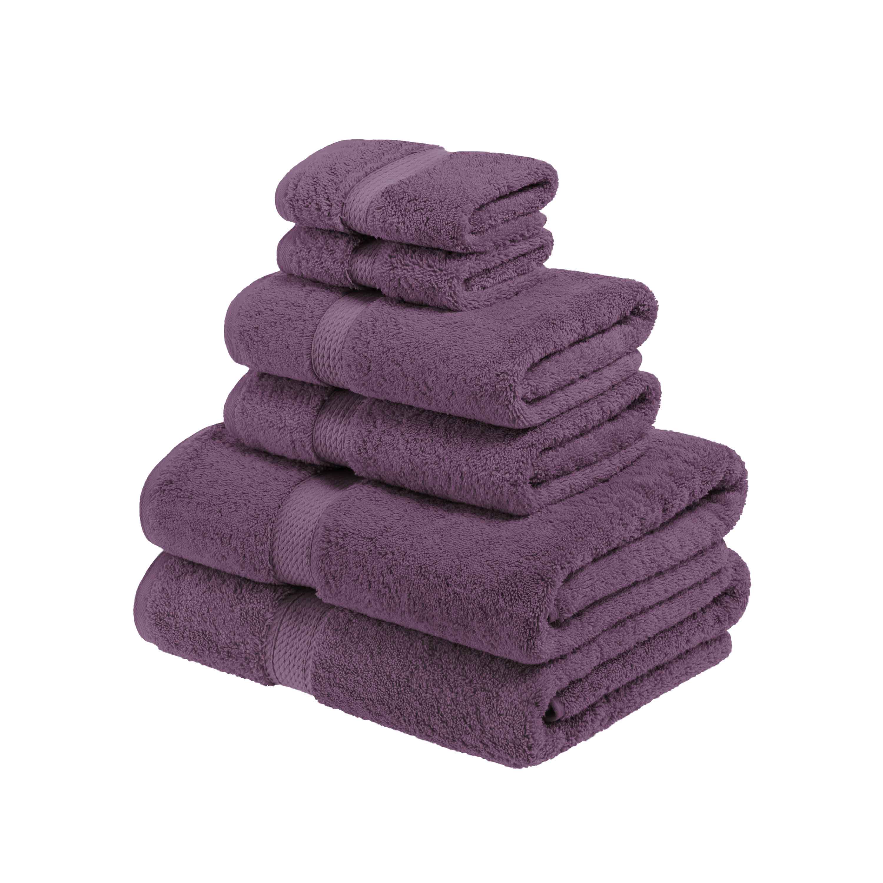 Egyptian Cotton Pile Plush Heavyweight Luxury Soft 6-Piece Towel Set - Omnigoodsstore