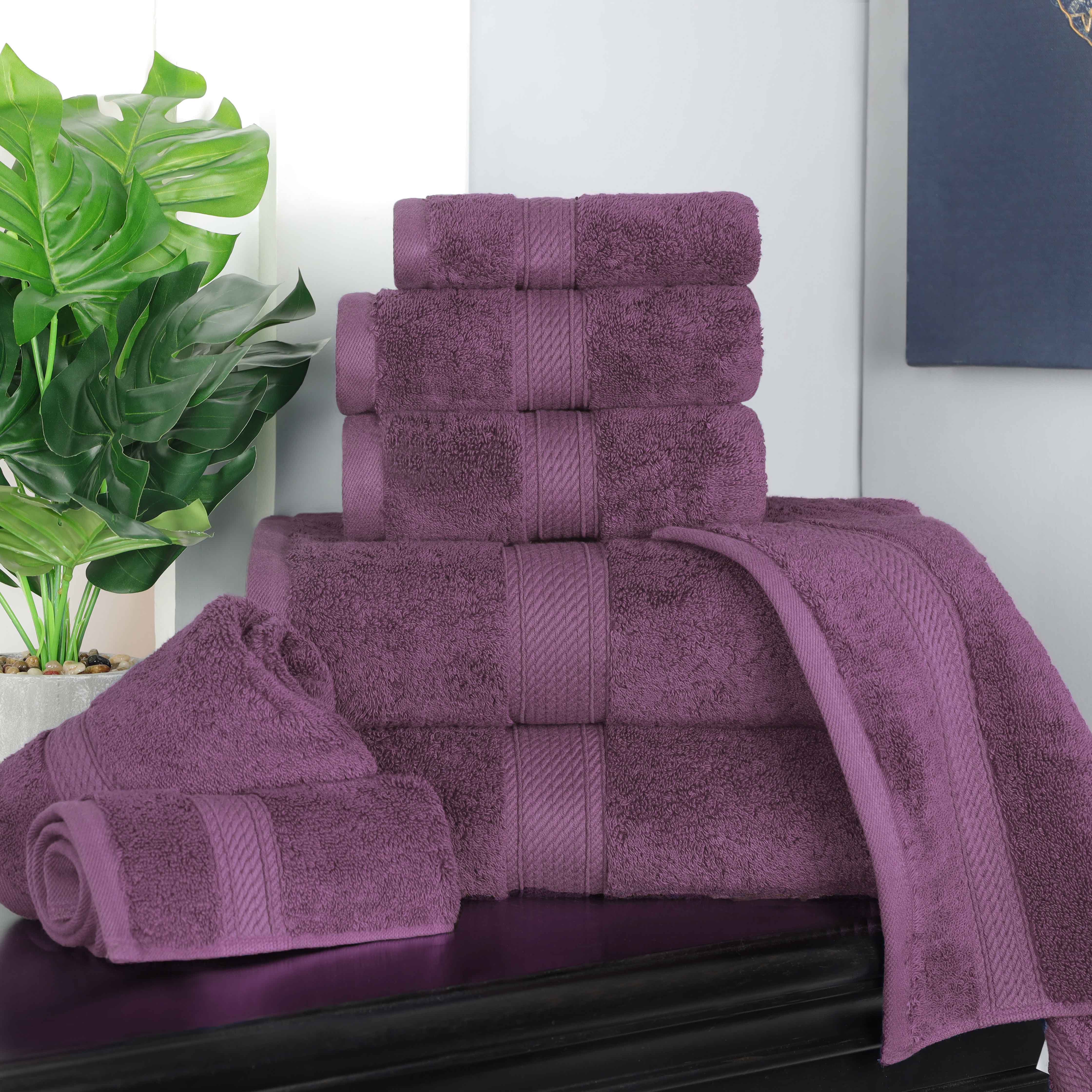 Egyptian Cotton Pile Plush Heavyweight Luxury Soft 8-Piece Towel Set - Omnigoodsstore