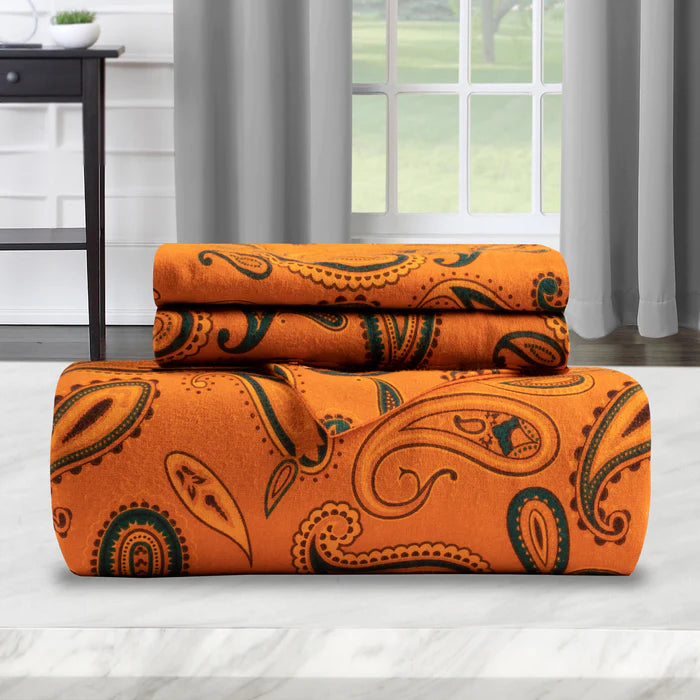 Flannel Reversible Trellis Duvet Cover and Pillow Sham Set - Omnigoodsstore