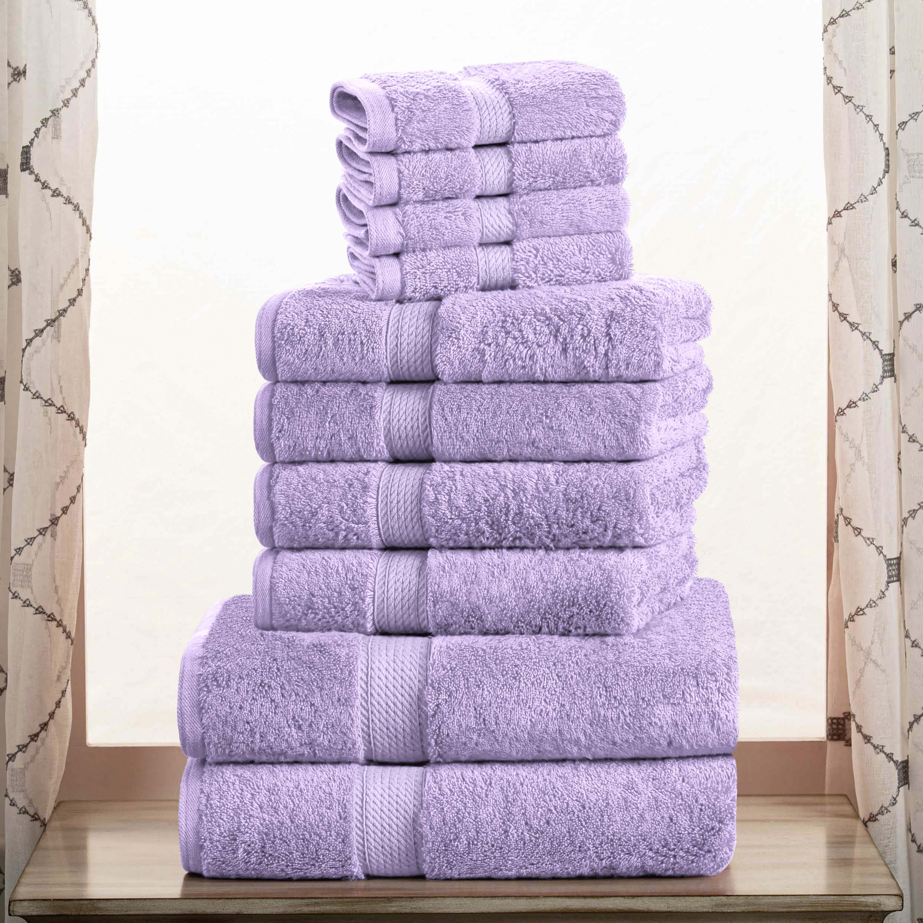 Egyptian Cotton Plush Heavyweight Absorbent Luxury 10 Piece Towel Set - Omnigoodsstore