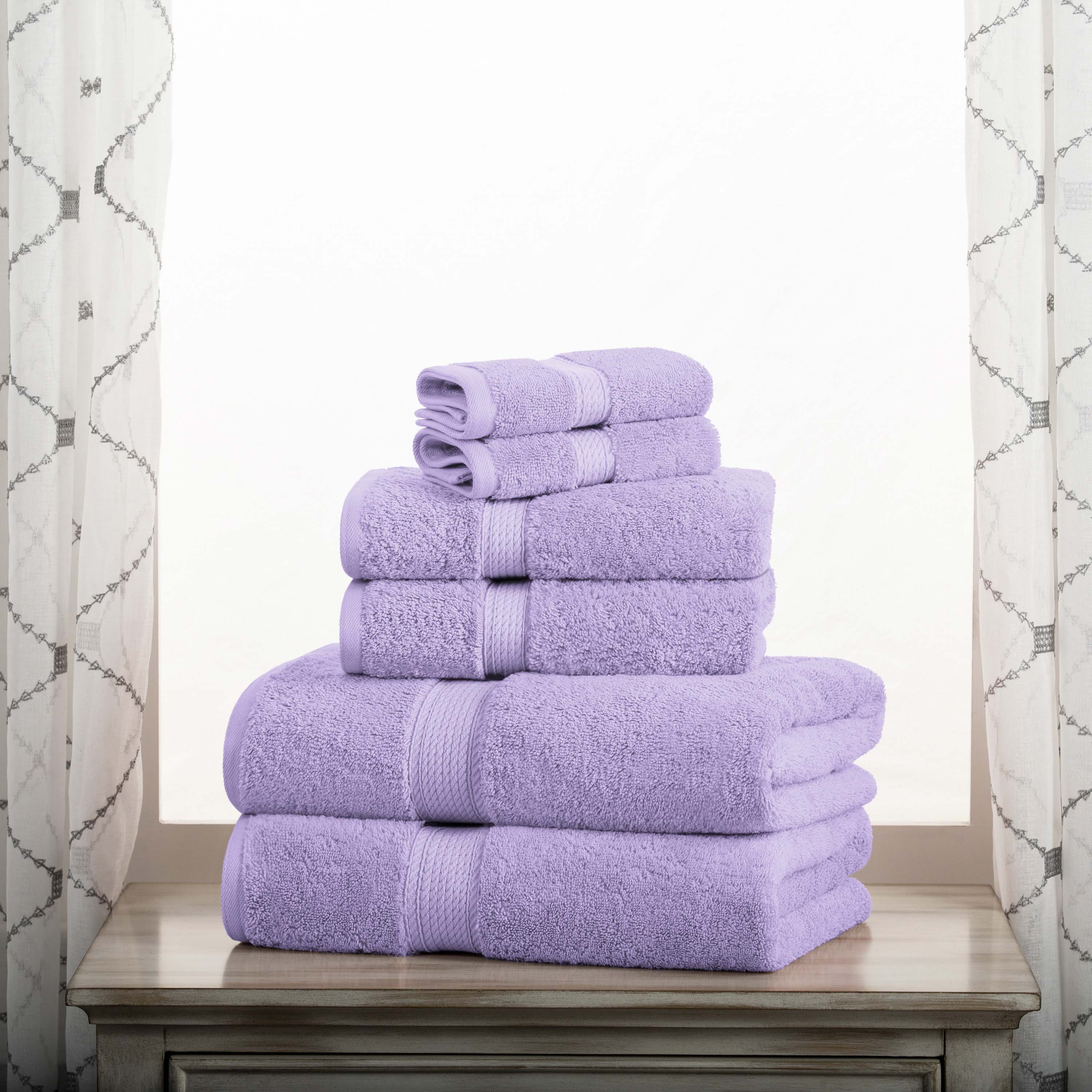 Egyptian Cotton Pile Plush Heavyweight Luxury Soft 6-Piece Towel Set - Omnigoodsstore