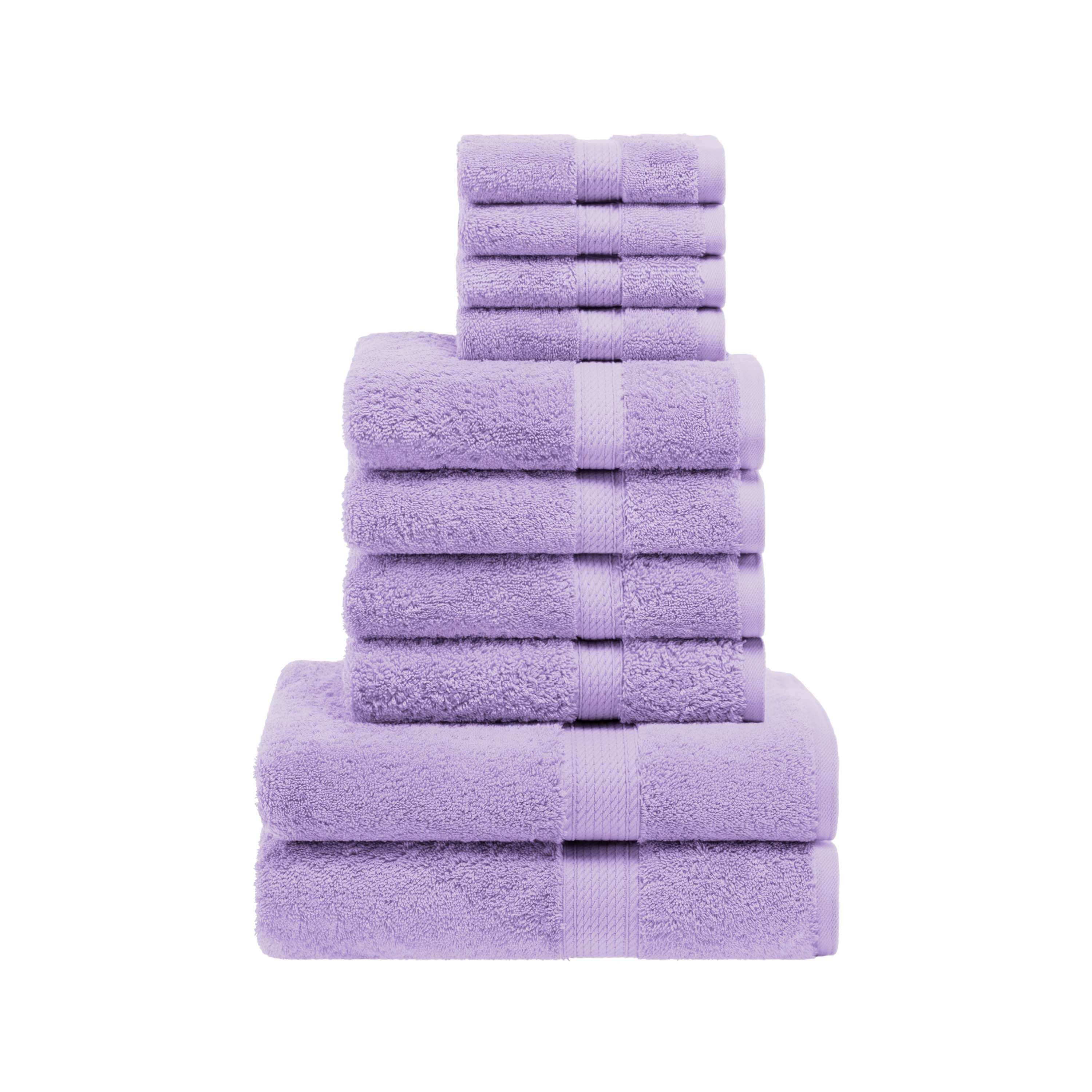 Egyptian Cotton Plush Heavyweight Absorbent Luxury 10 Piece Towel Set - Omnigoodsstore