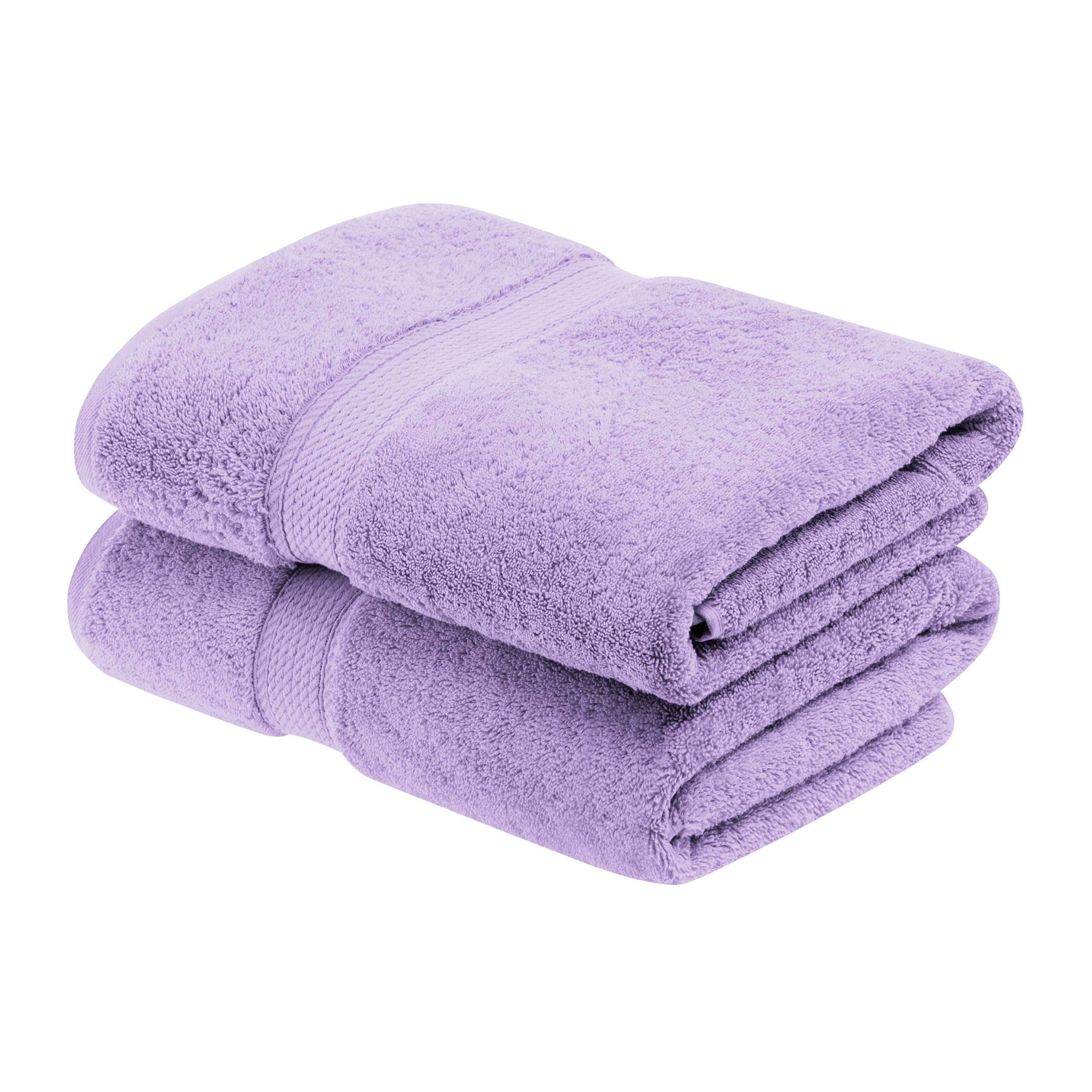 Egyptian Cotton Pile Plush Heavyweight Soft 2 Piece Bath Towel Set - Omnigoodsstore