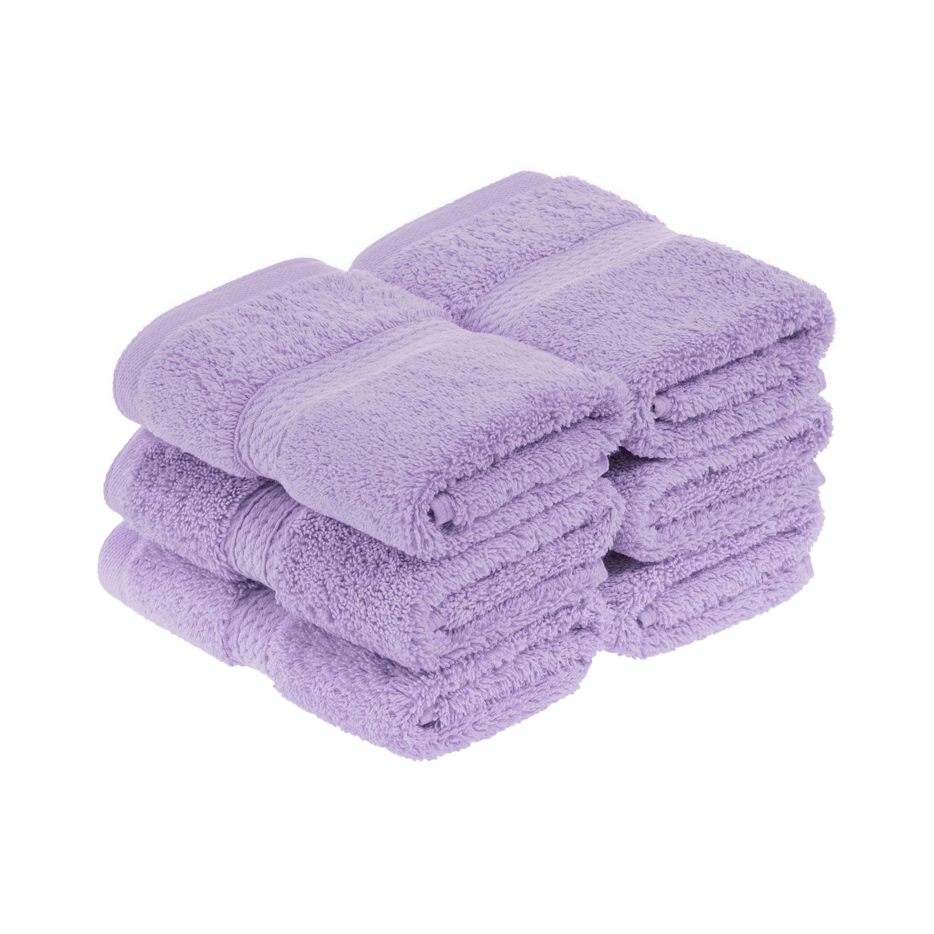 Egyptian Cotton Pile Plush Heavyweight Luxury Soft Face Towel Set of 6 - Omnigoodsstore