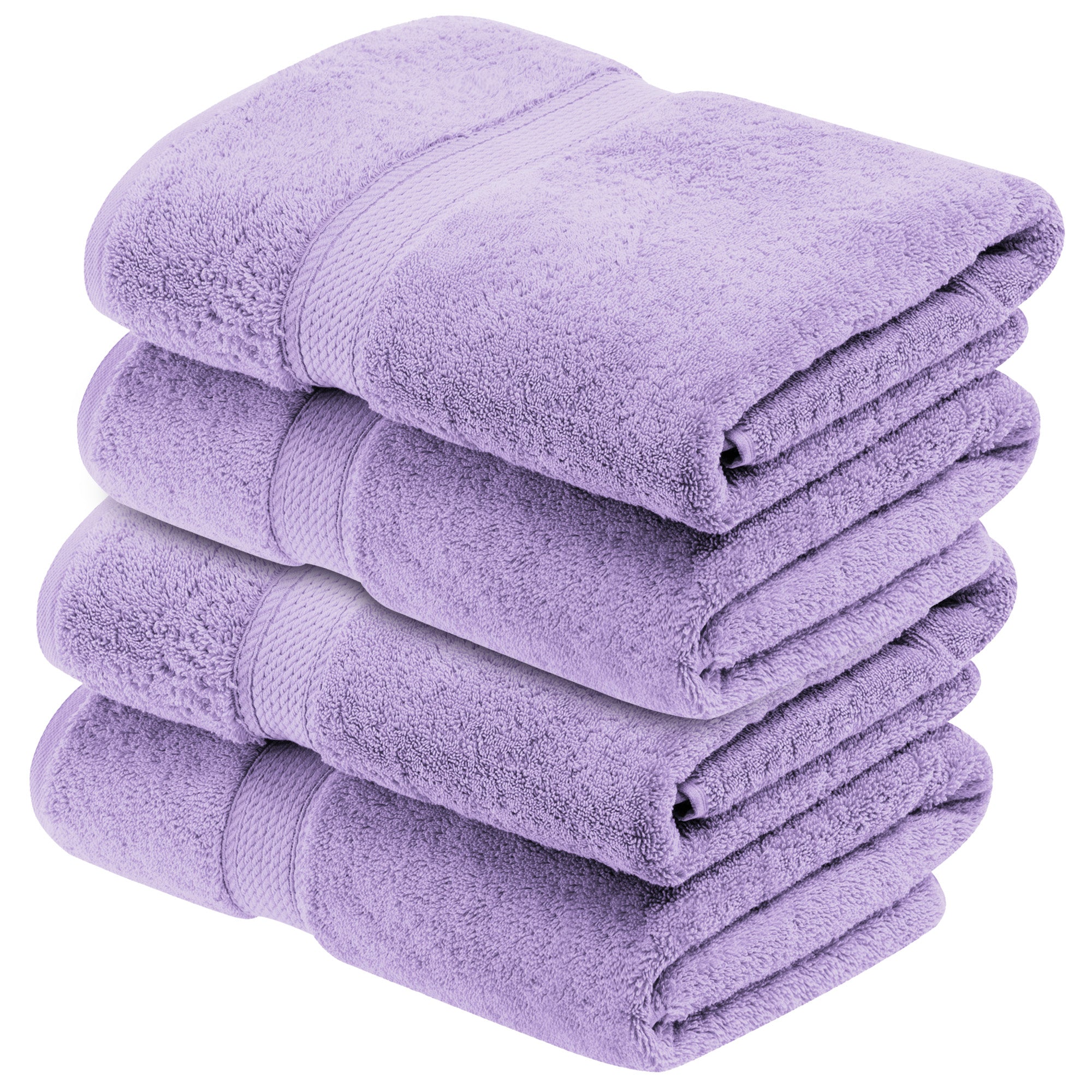 Egyptian Cotton Pile Plush Heavyweight Soft 4 Piece Bath Towel Set - Omnigoodsstore