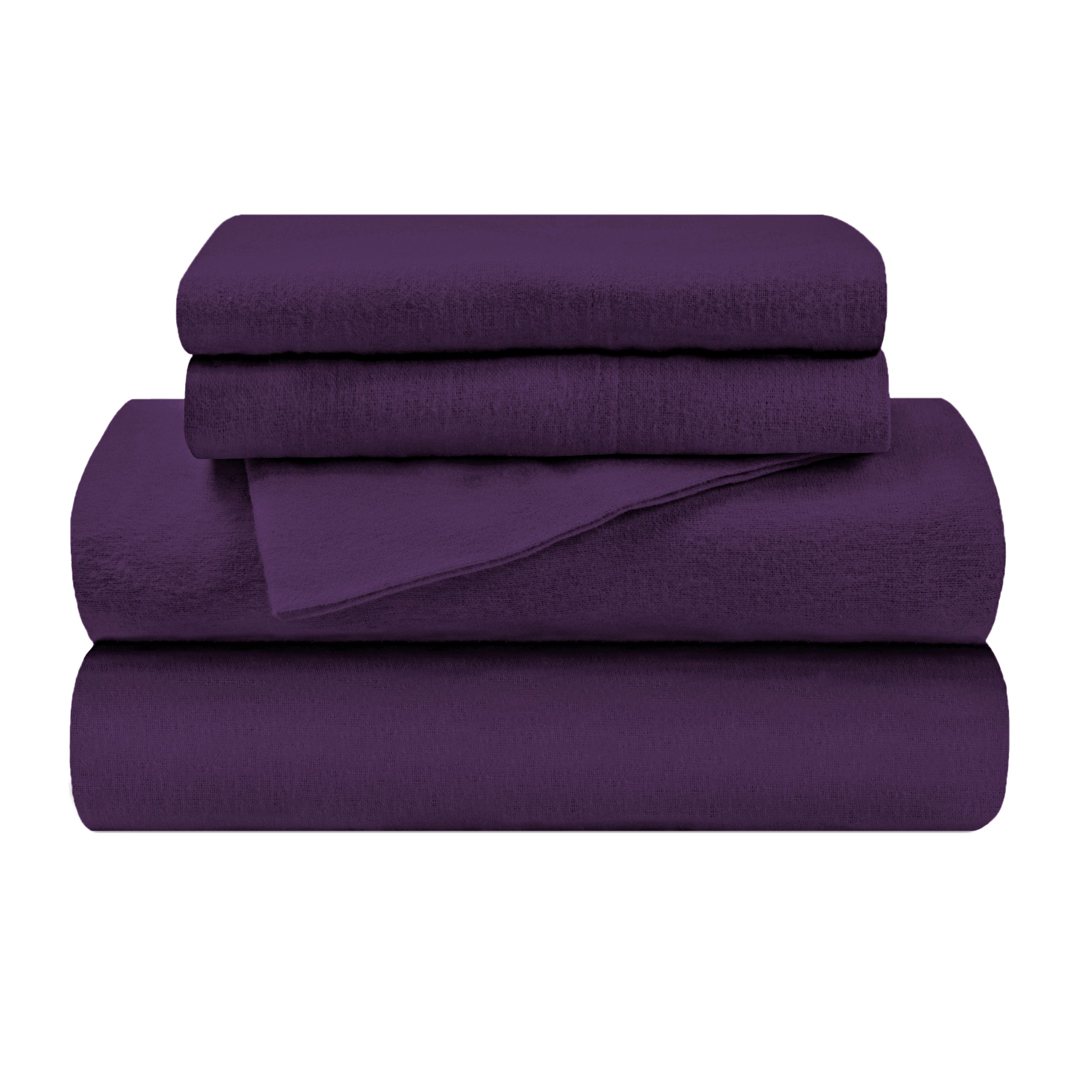 Flannel Cotton Modern Solid Deep Pocket Bed Sheet Set - Omnigoodsstore