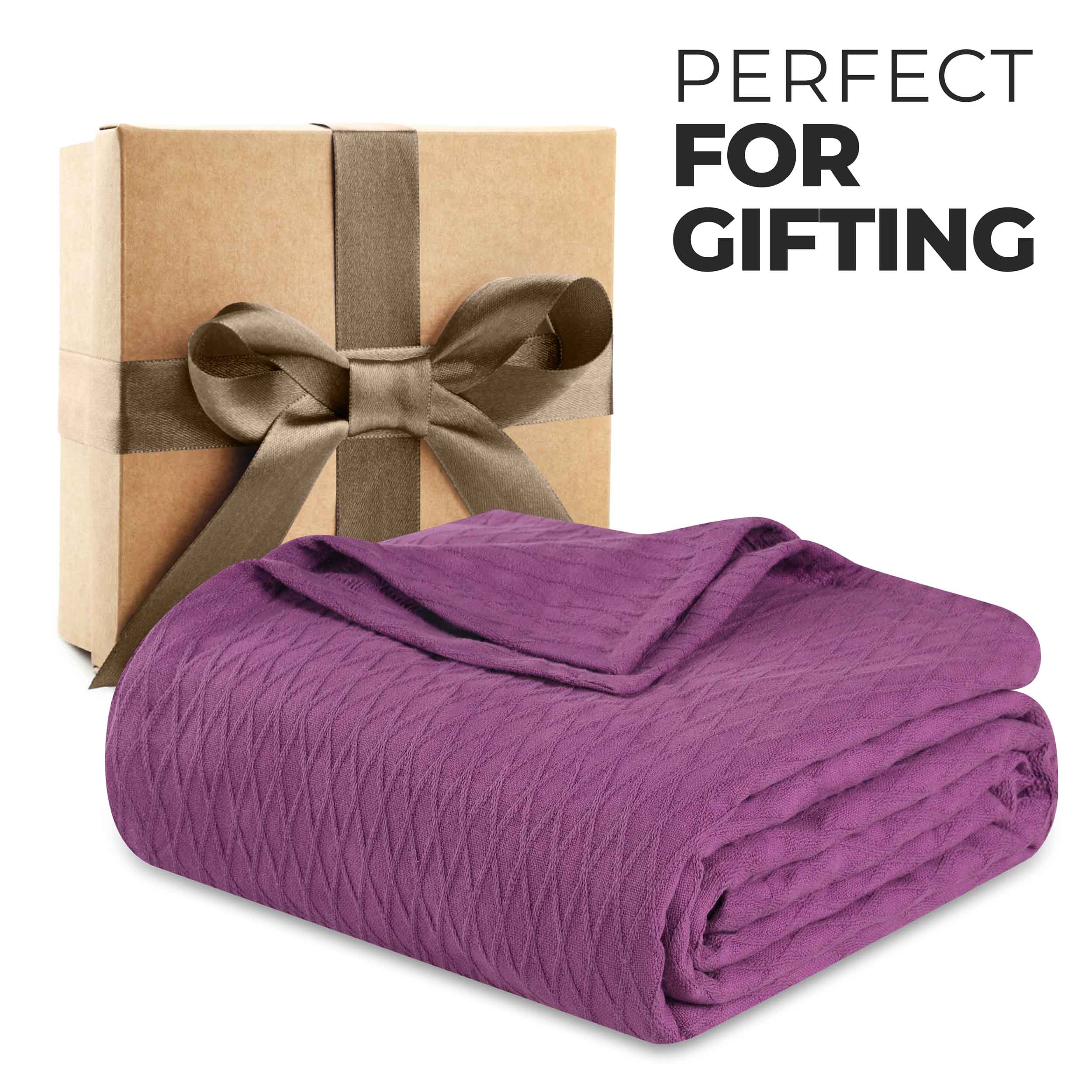 Cotton All Season Diamond Bed Blanket & Sofa Throw - Omnigoodsstore