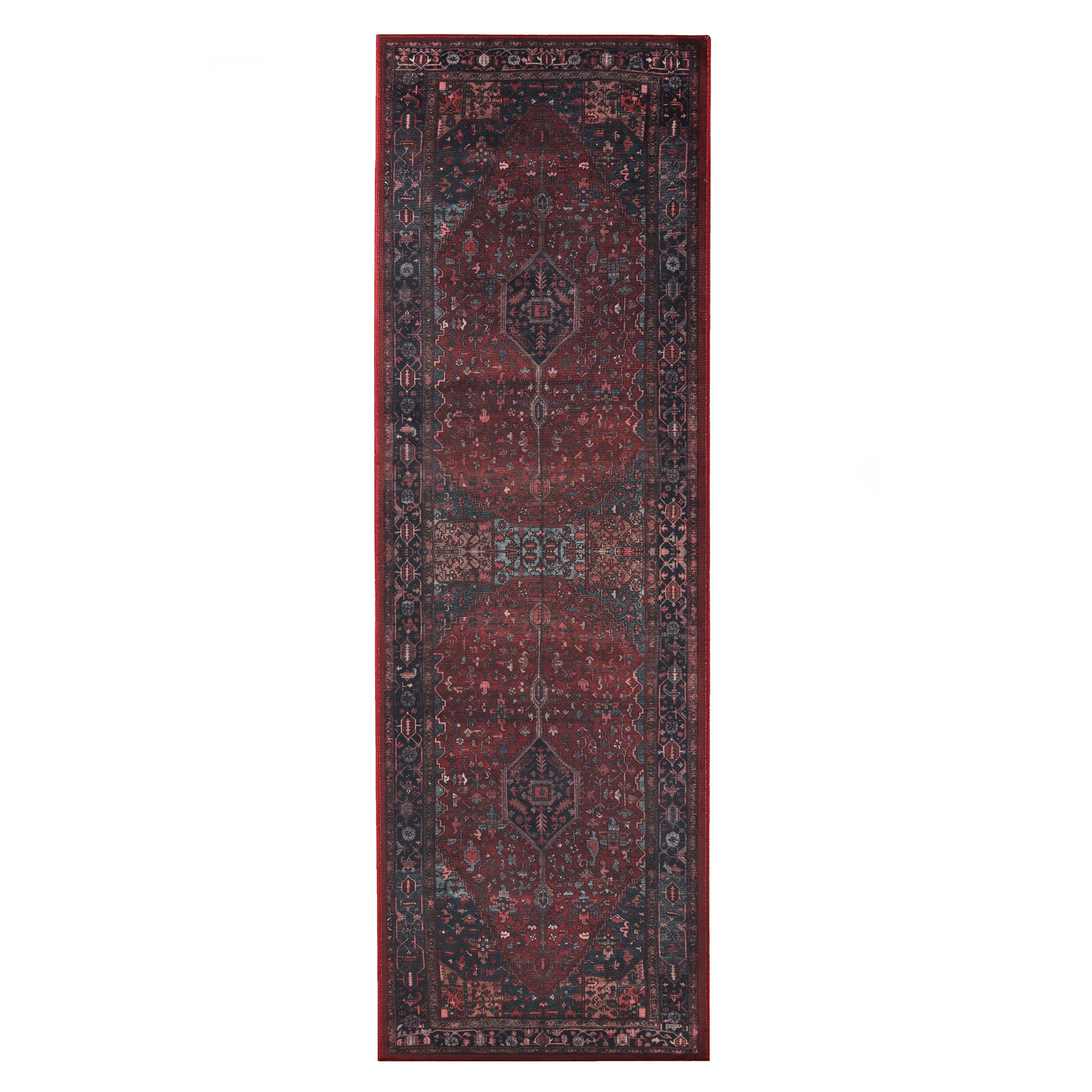 Cardinal Vintage Machine Washable Indoor Area Rug or Runner - Omnigoodsstore