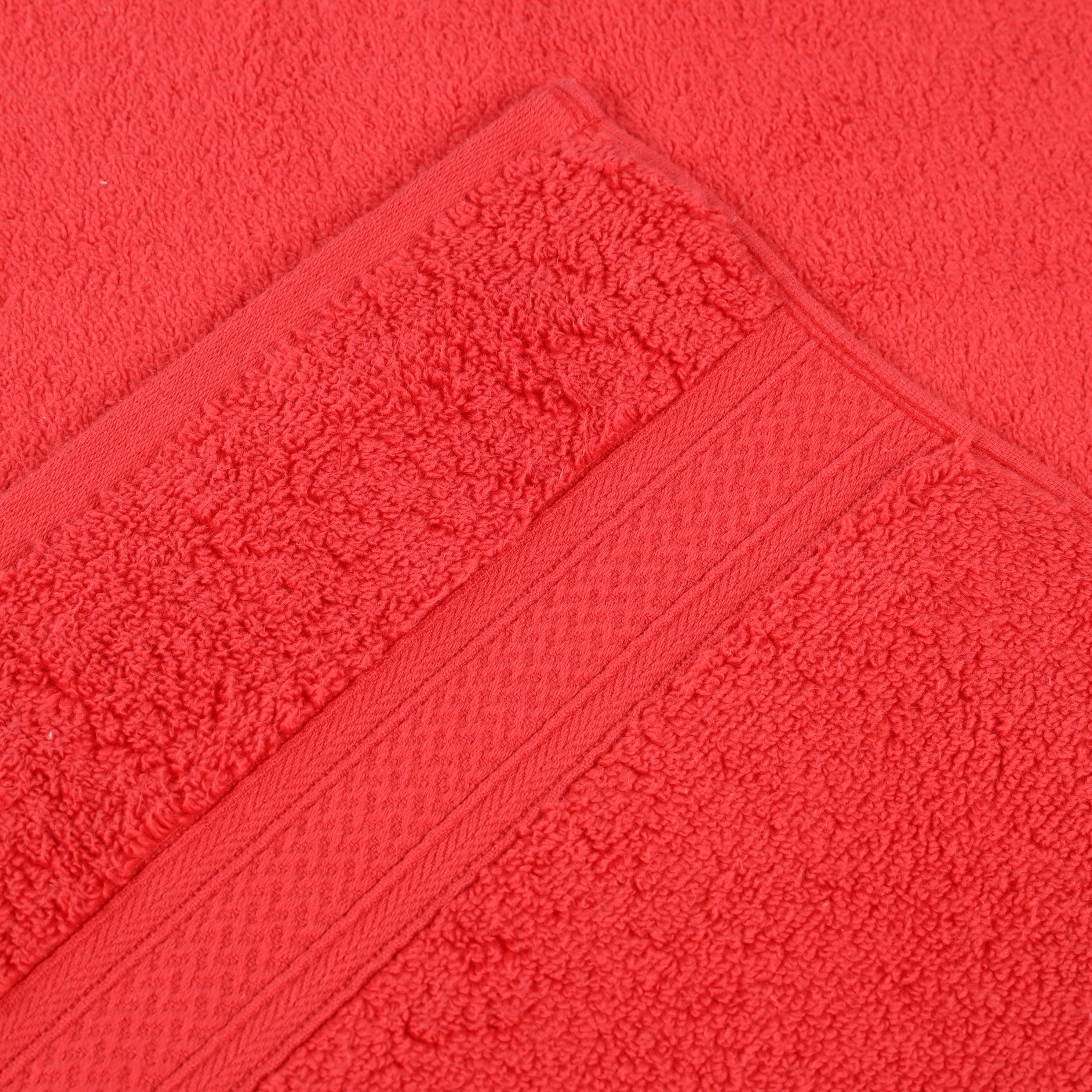 Zero Twist Cotton Solid & Jacquard Elegant Chevron Bath Towel Set of 4 - Omnigoodsstore