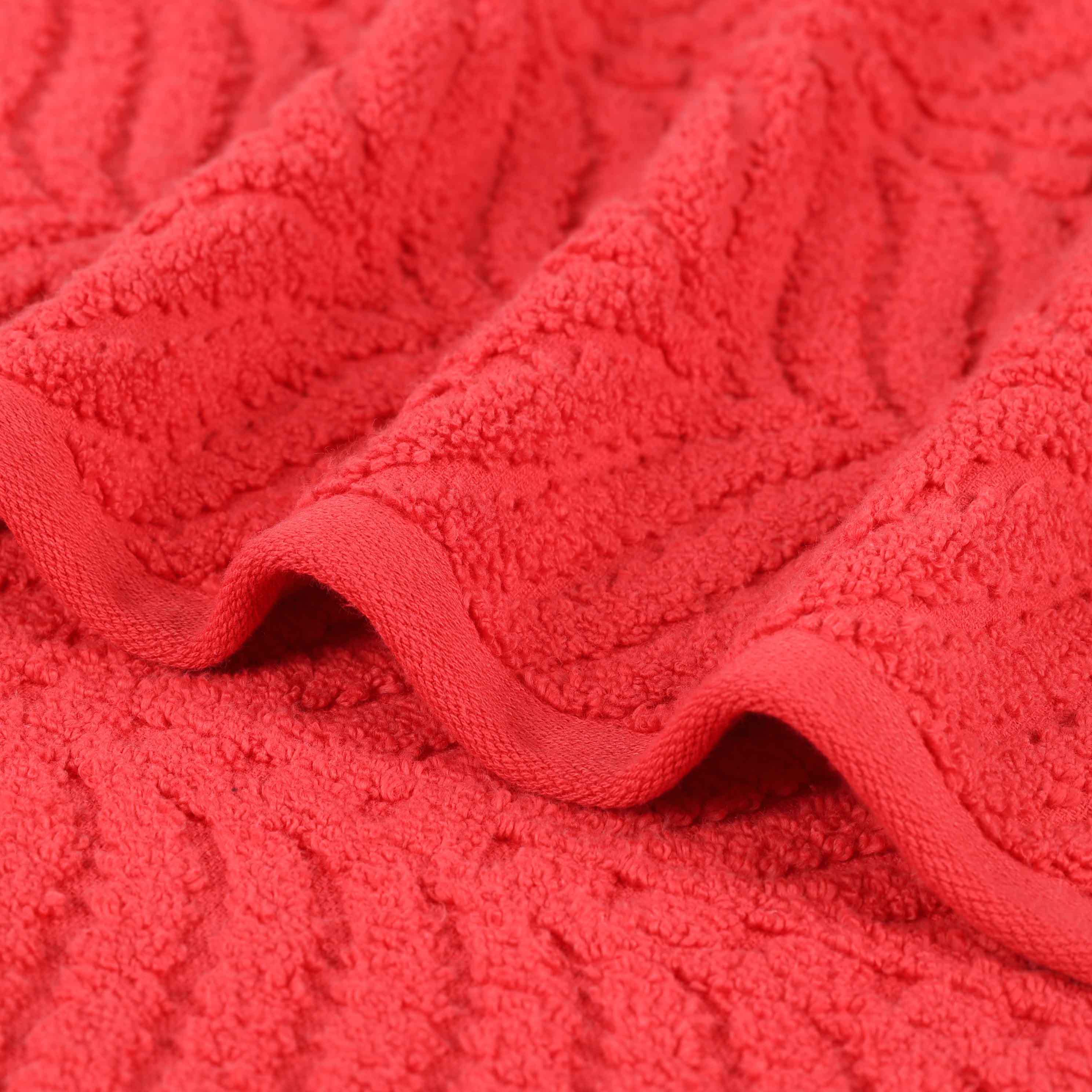 Zero Twist Cotton Solid & Jacquard Elegant Chevron Bath Towel Set of 4 - Omnigoodsstore