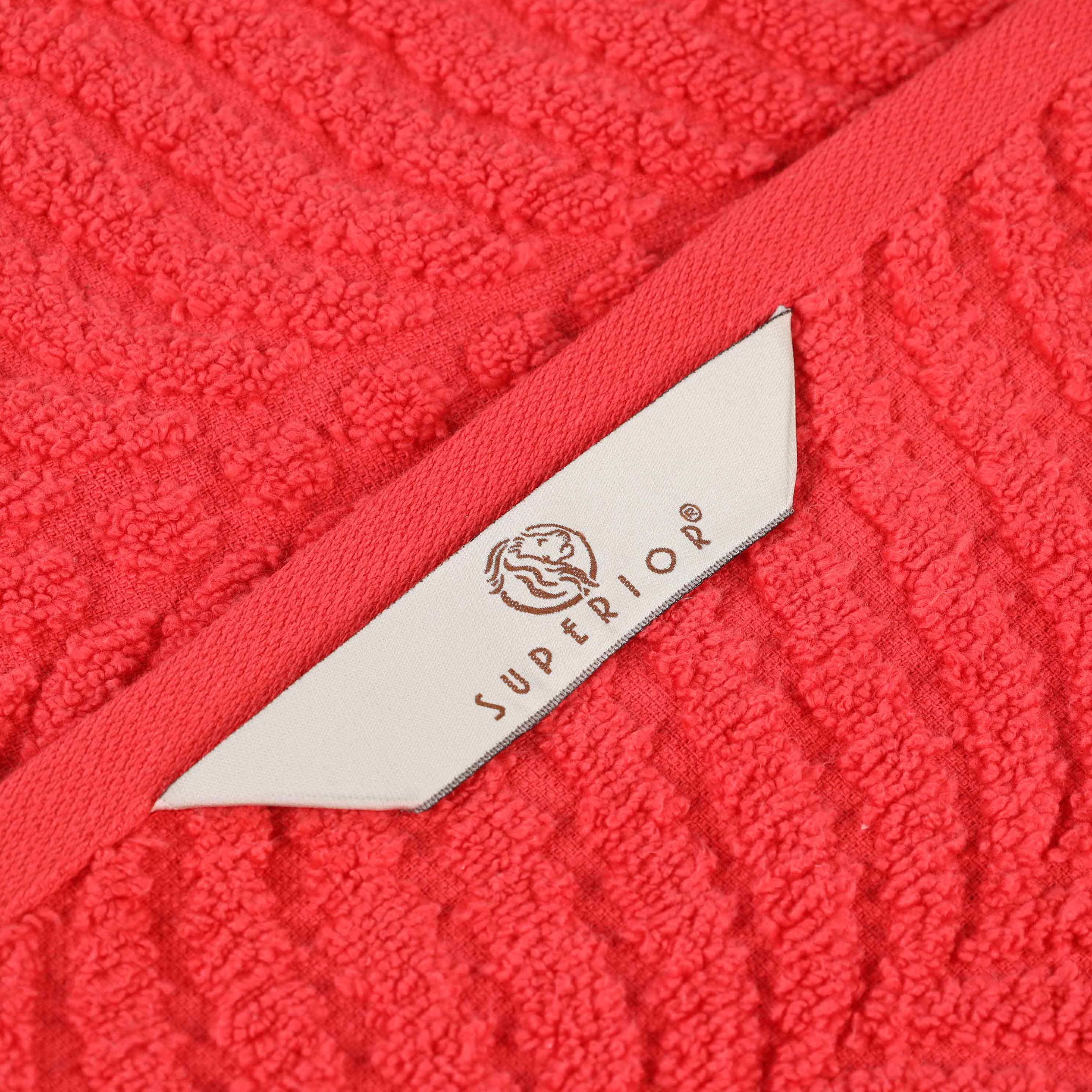 Zero Twist Cotton Solid & Jacquard Elegant Chevron Bath Towel Set of 4 - Omnigoodsstore