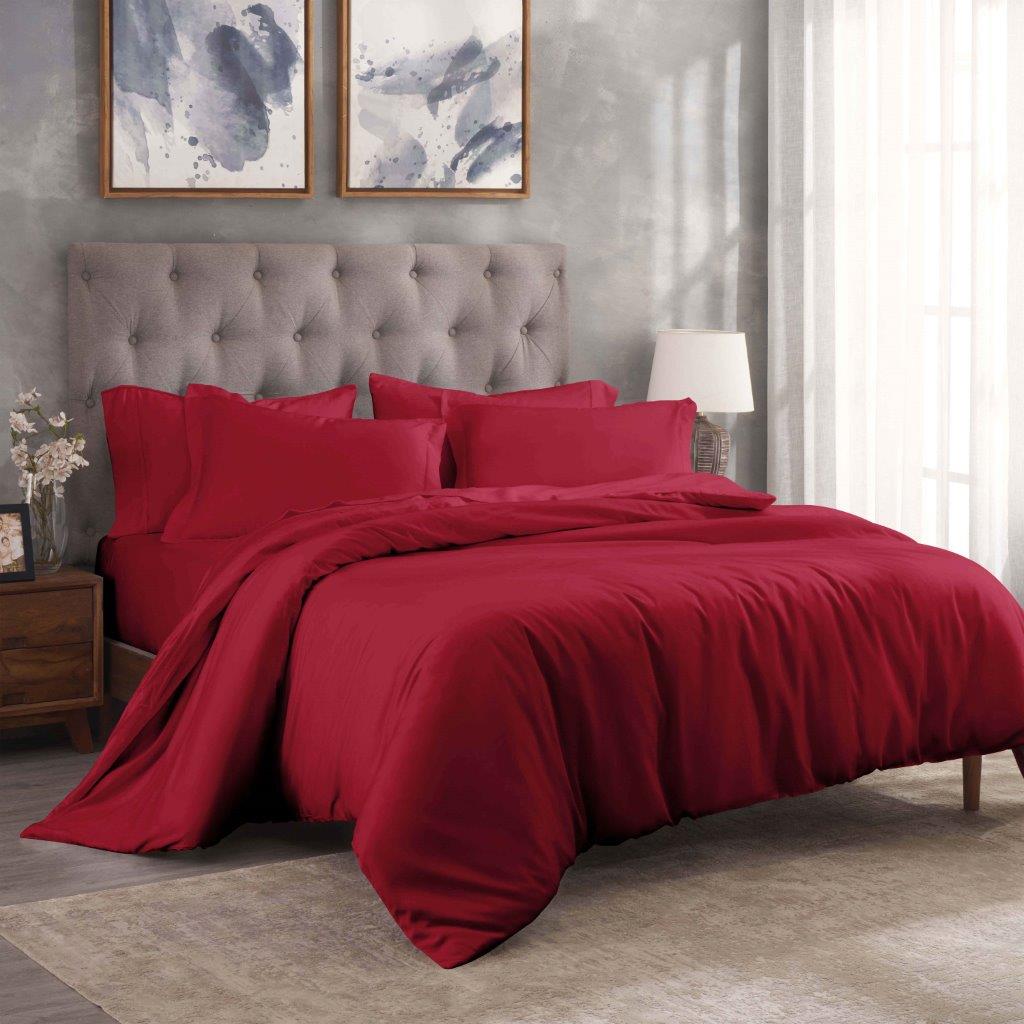 Egyptian Cotton 300 Thread Count Solid Duvet Cover Set - Omnigoodsstore