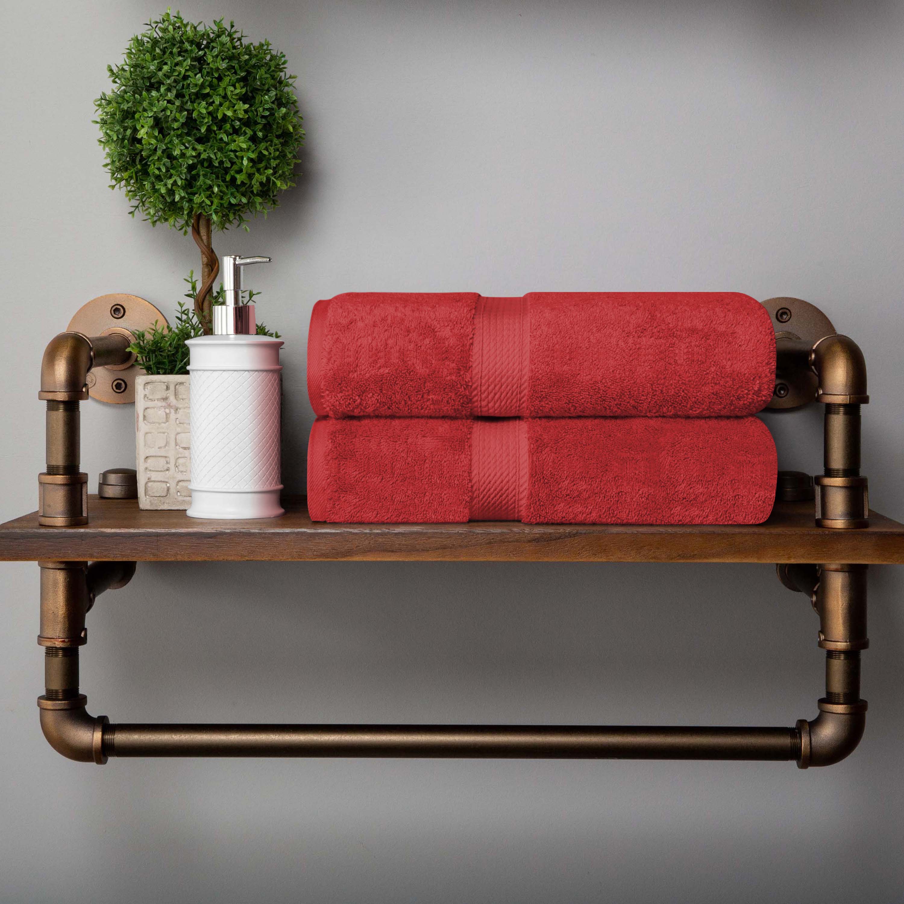 Madison Egyptian Cotton Pile 2 Piece Bath Towel Set - Omnigoodsstore