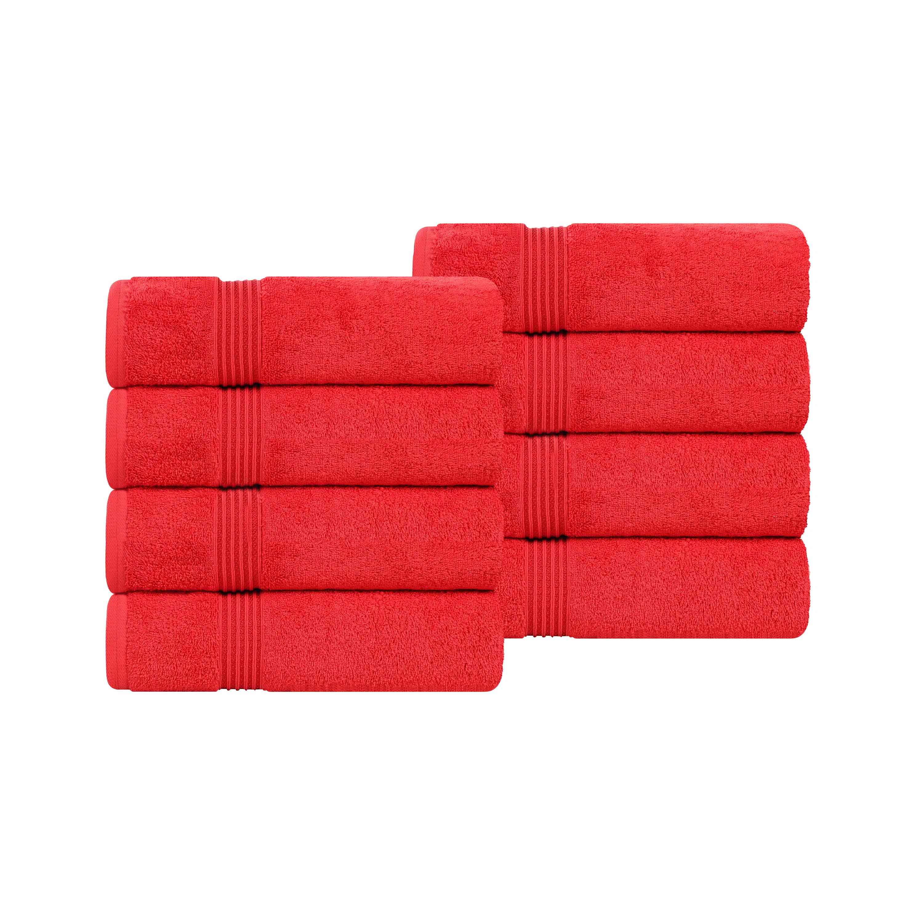 Egyptian Cotton Highly Absorbent Solid Ultra Soft Hand Towel Set of 8 - Omnigoodsstore