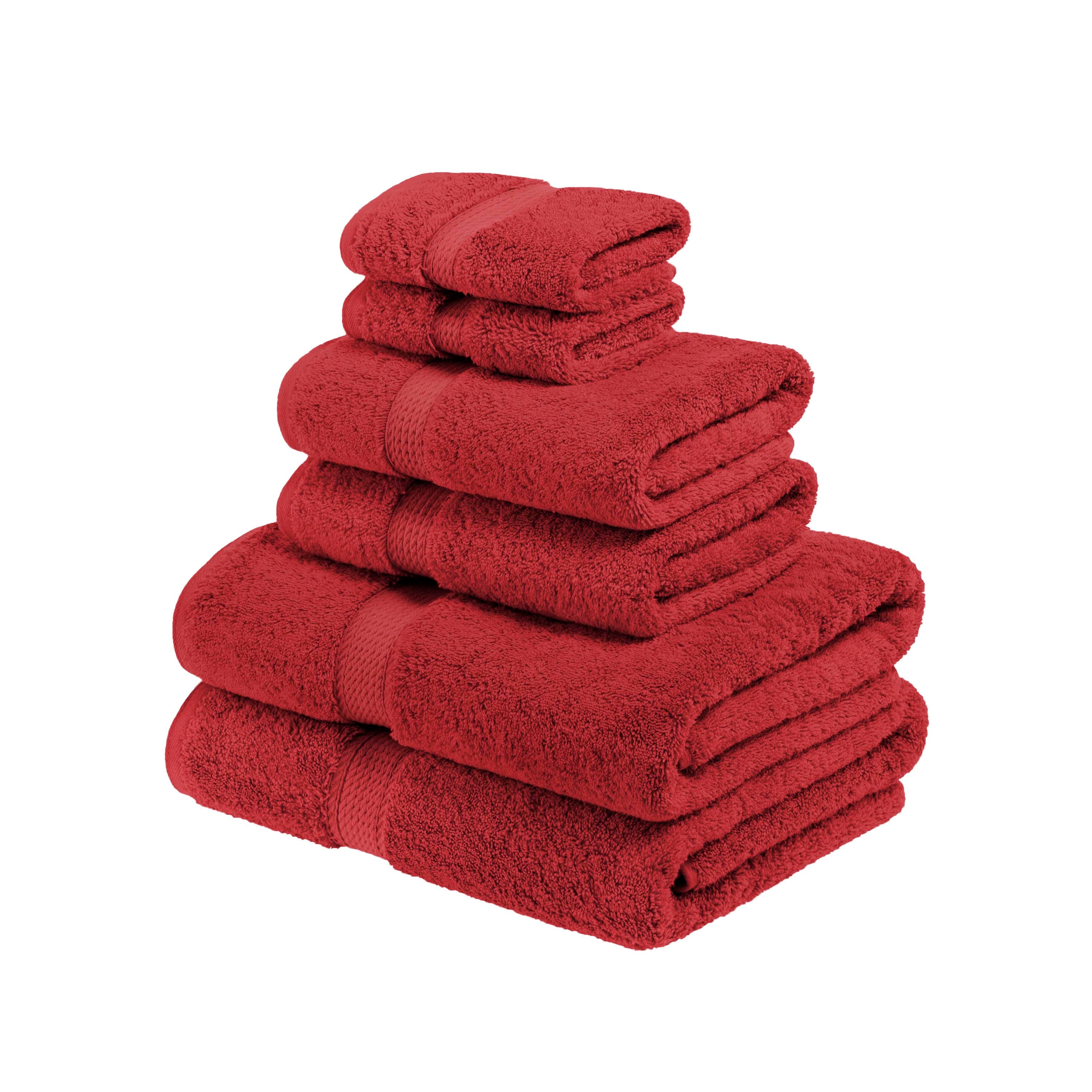Egyptian Cotton Pile Plush Heavyweight Luxury Soft 6-Piece Towel Set - Omnigoodsstore