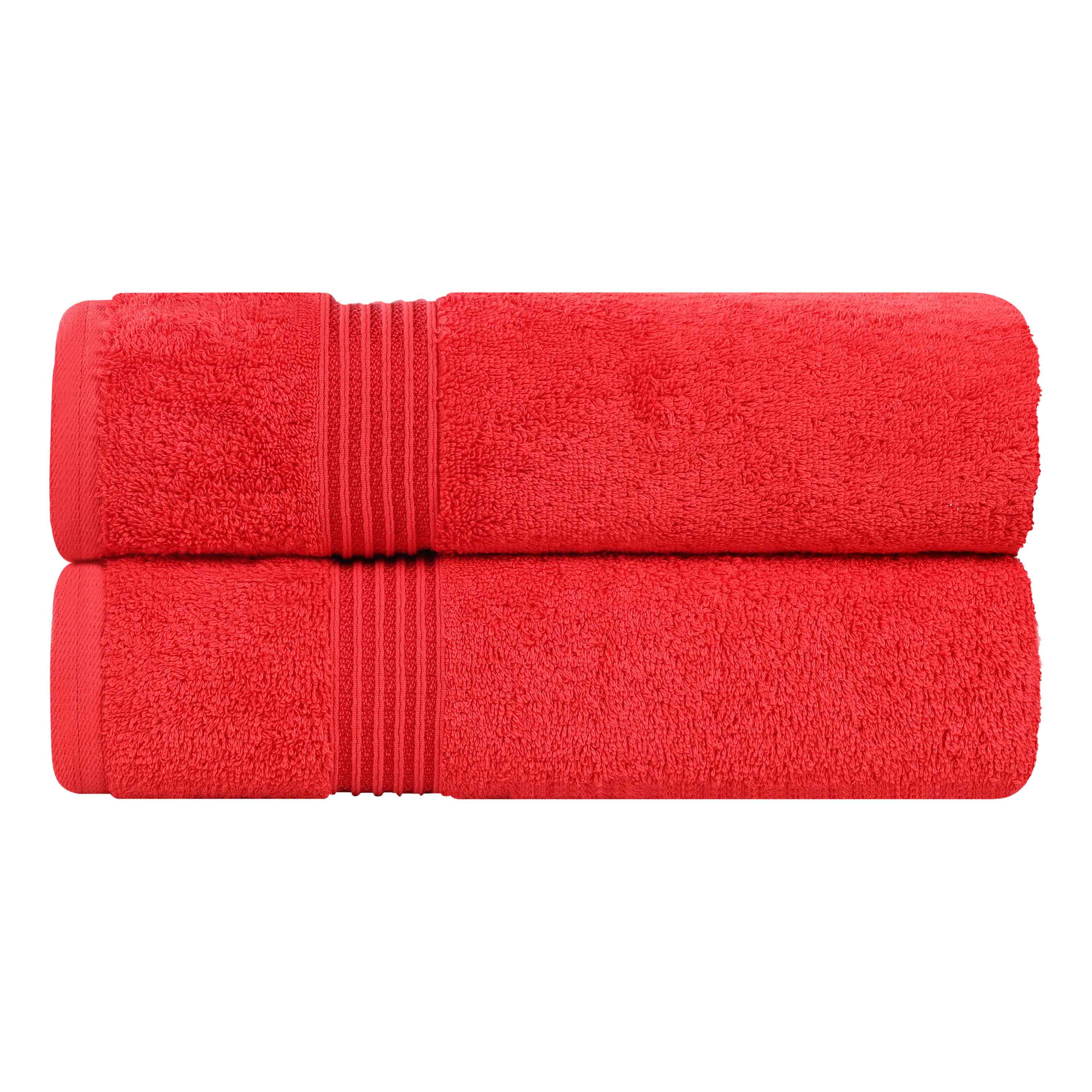 Egyptian Cotton Highly Absorbent Solid Ultra Soft Bath Sheet Set of 2 - Omnigoodsstore