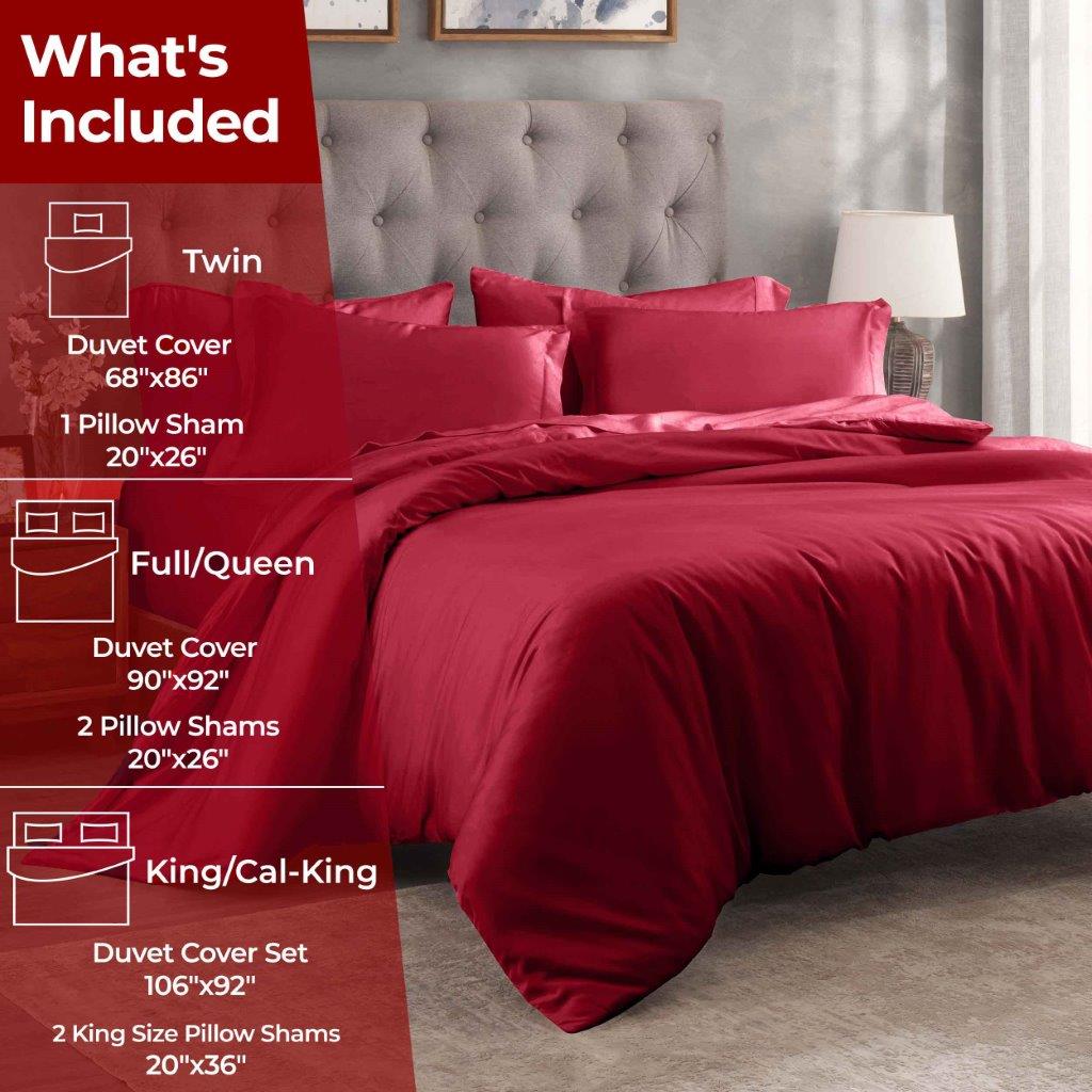 Egyptian Cotton 300 Thread Count Solid Duvet Cover Set - Omnigoodsstore