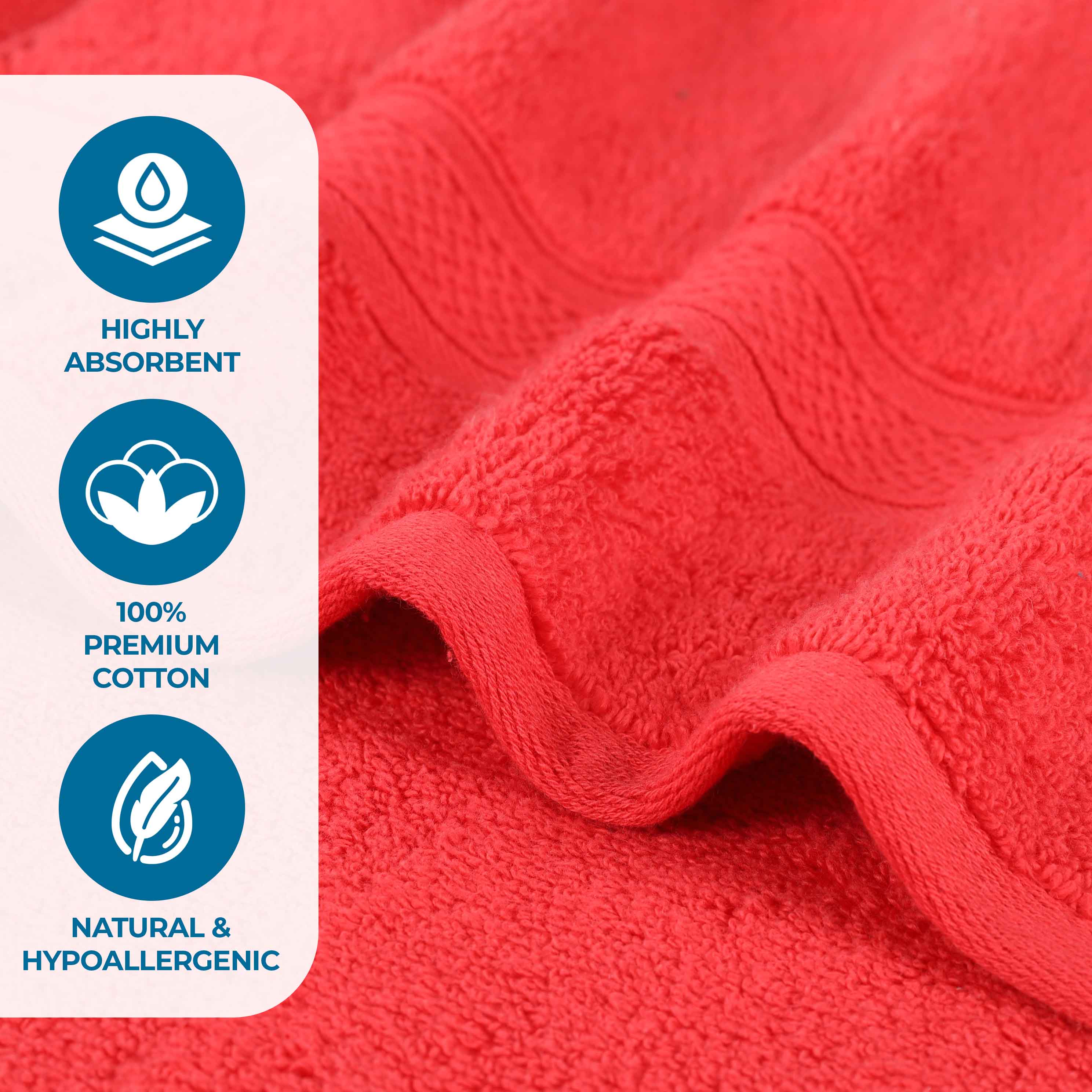 Zero Twist Cotton Solid & Jacquard Elegant Chevron Bath Towel Set of 4 - Omnigoodsstore