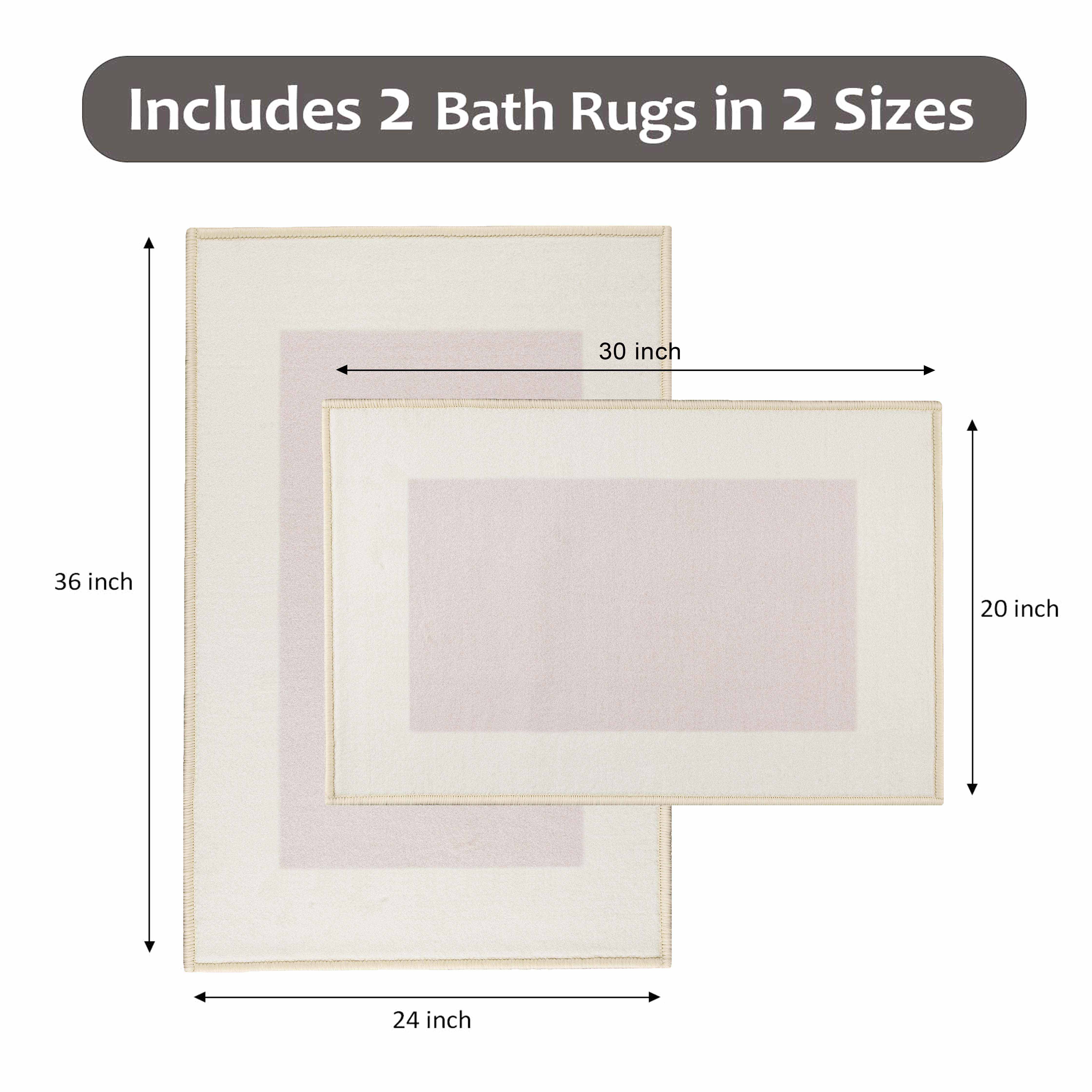 Reno Modern Non-Slip Machine Washable Kitchen Mat Set - Omnigoodsstore