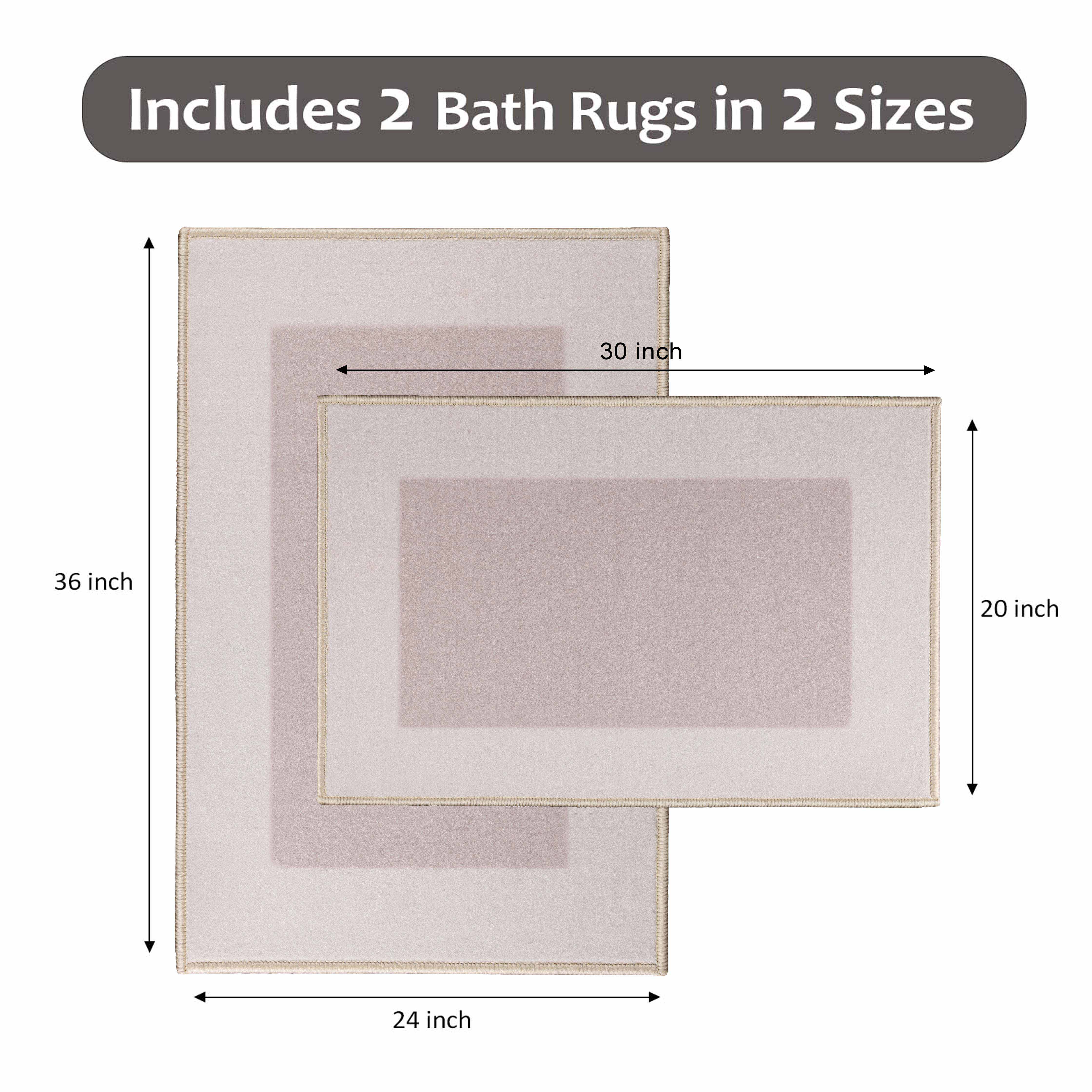 Reno Modern Non-Slip Machine Washable Kitchen Mat Set - Omnigoodsstore