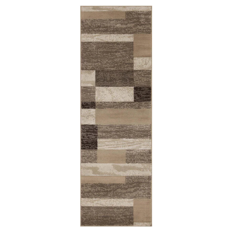 Rockwood Contemporary Geometric Patchwork Indoor Area Rug or Runner - Omnigoodsstore