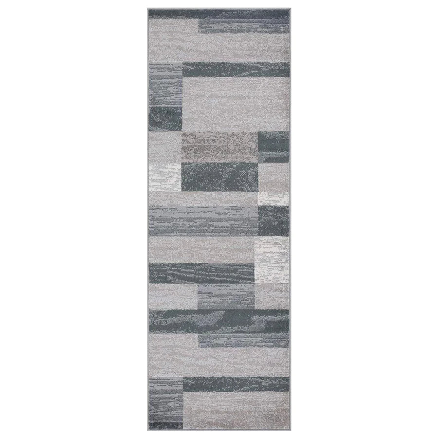 Rockwood Contemporary Geometric Patchwork Indoor Area Rug or Runner - Omnigoodsstore